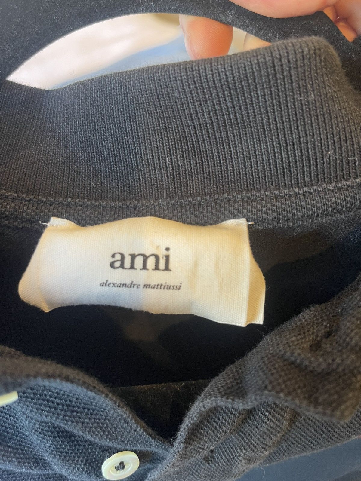 AMI AMI Black Polo Size US XL / EU 56 / 4 - 7 Thumbnail