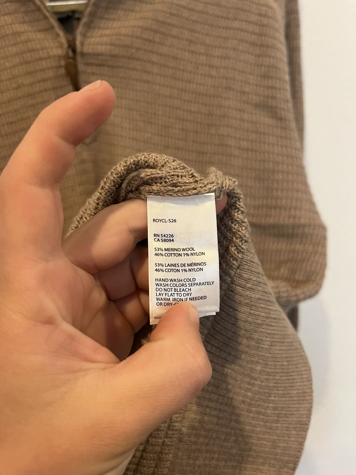 Royal Robbins Royal Robbins Men’s Wool Cotton Blend Quarter Zip Size US M / EU 48-50 / 2 - 4 Thumbnail