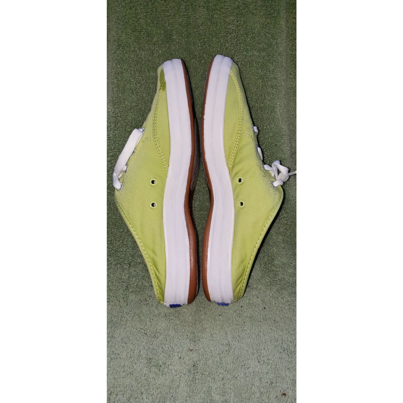 Keds Keds Women's Slide Sneakers US 6.5M Neon Green Open Heel Design Laces Casual Size US 5 / IT 35 - 7 Thumbnail