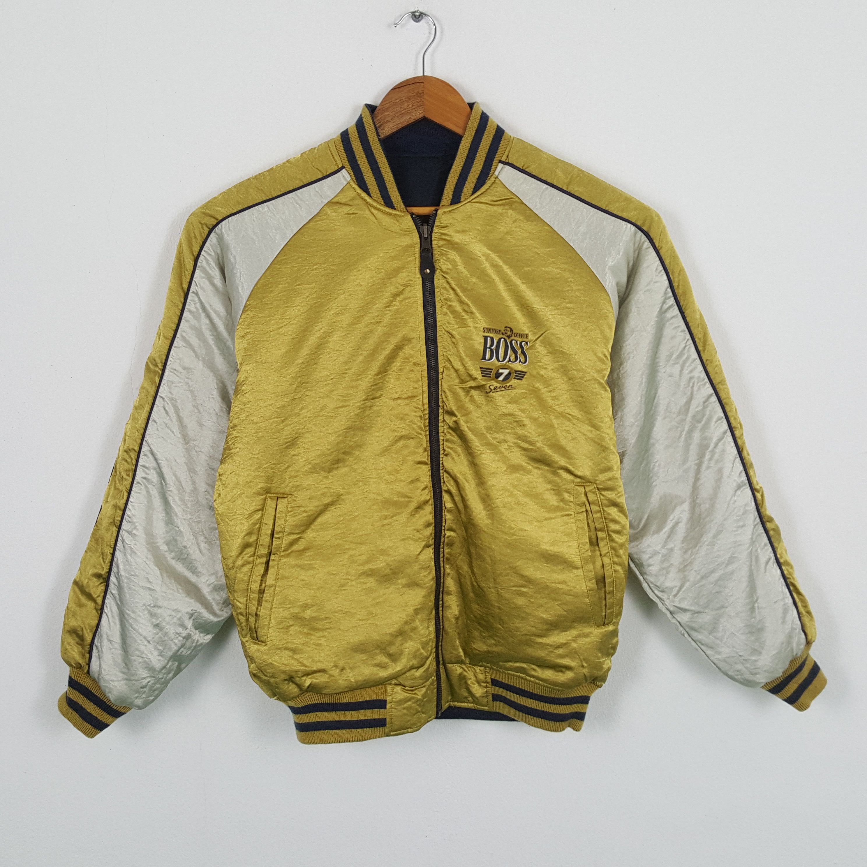 Vintage Vintage SUNTORY BOSS COFFE 7 Reversible Bombers Jacket Size US XL / EU 56 / 4 - 3 Thumbnail