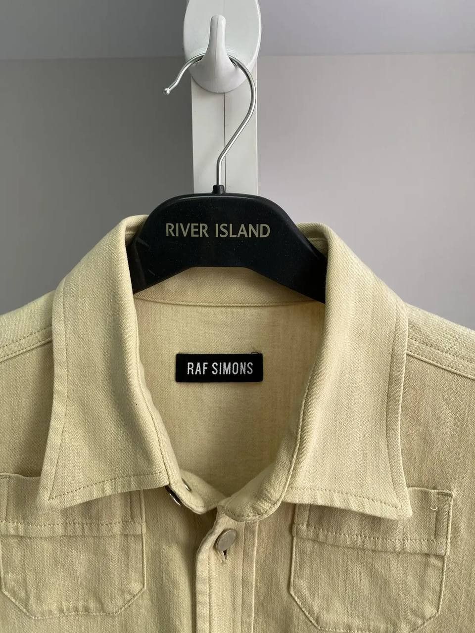 Designer × Raf Simons × Vintage Vintage Raf Simons 15SS Two Pocket RS Walker Patch Shirt Size US L / EU 52-54 / 3 - 9 Thumbnail