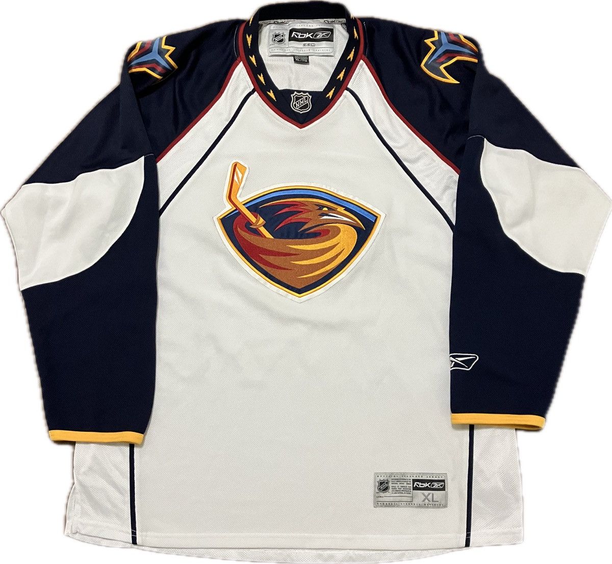 Jersey NHL Reebok Atlanta Thrashers Blank Reebok NHL Hockey Jersey Size XL Grailed