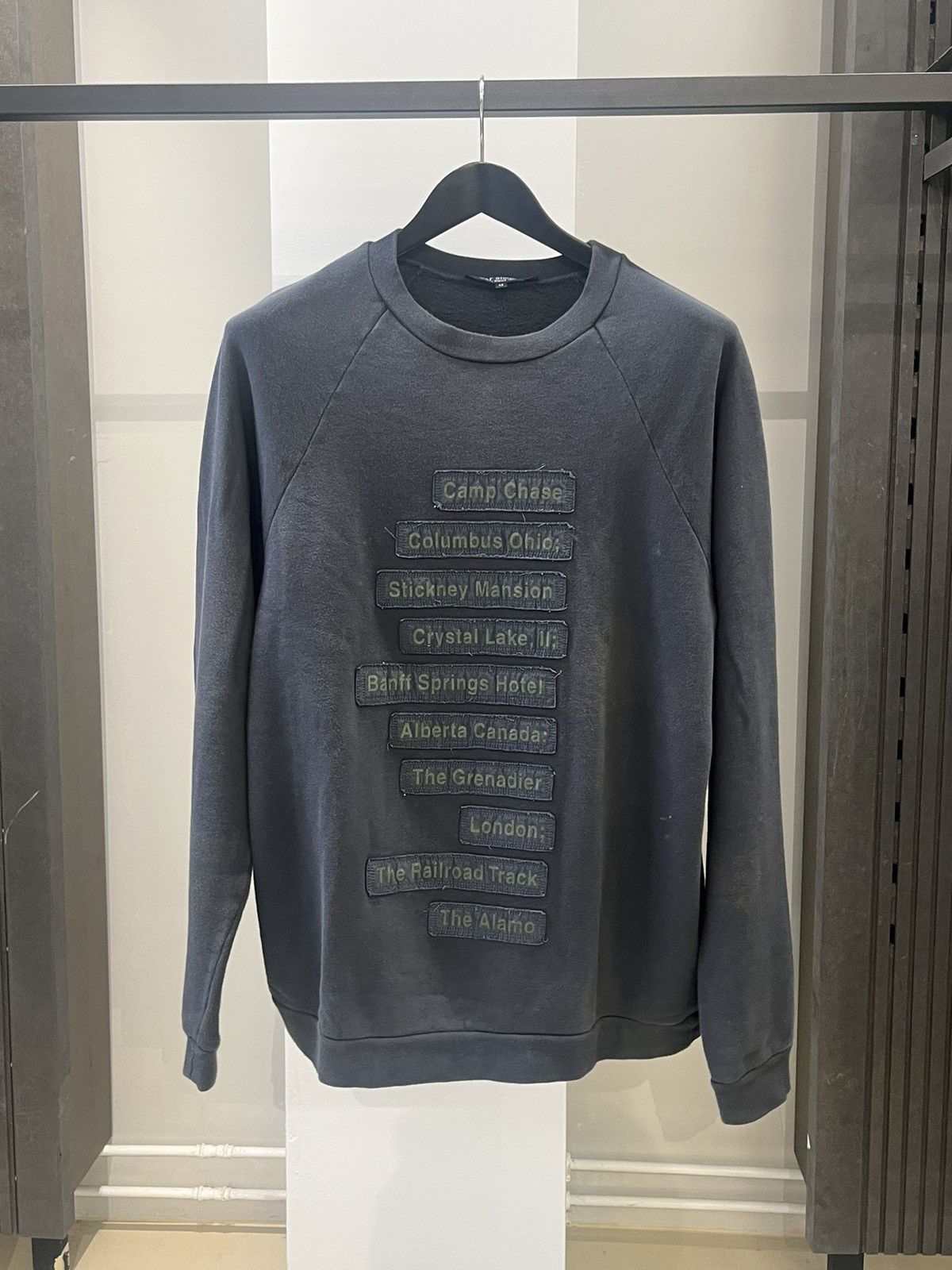 image of Raf Simons Aw2005 Homw Haunted Places Crewneck, Men's (Size Medium)