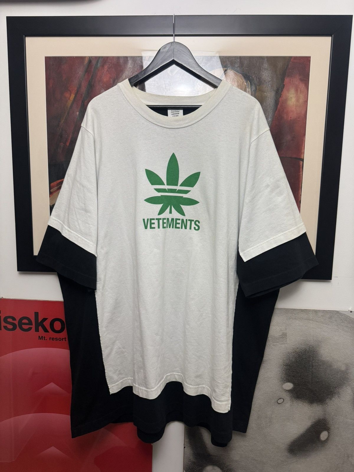 Vetements SS20 Vetements Weed Double Layered Oversize Avant Garde Tee Size US L / EU 52-54 / 3 - 1 Thumbnail