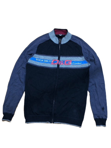 Dolce & Gabbana Vintage Dolce & Gabbana Y2K Logo Zip Fleece Jacket Size L Size US L / EU 52-54 / 3 - 1 Thumbnail
