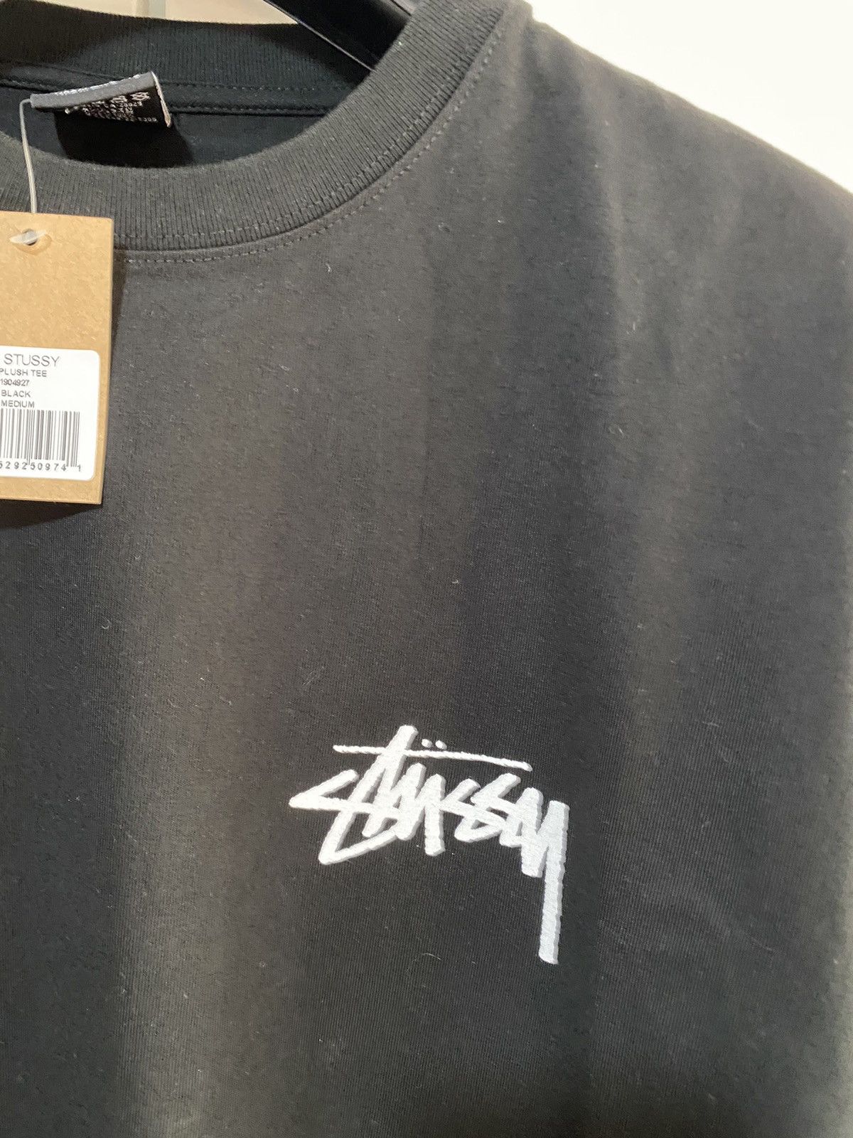 Stussy Stüssy Plus Size M black print T-shirt, new with tag Size US M / EU 48-50 / 2 - 8 Thumbnail