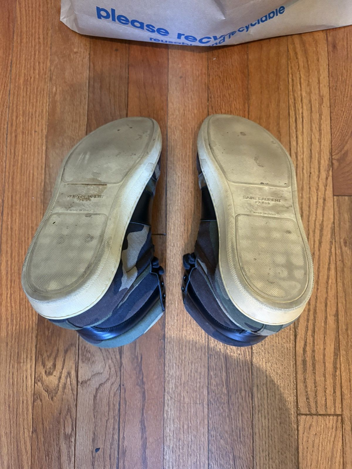 Saint Laurent Paris Saint Laurent Paris SL-10H High Top Sneaker Size US 10.5 / EU 43-44 - 11 Thumbnail