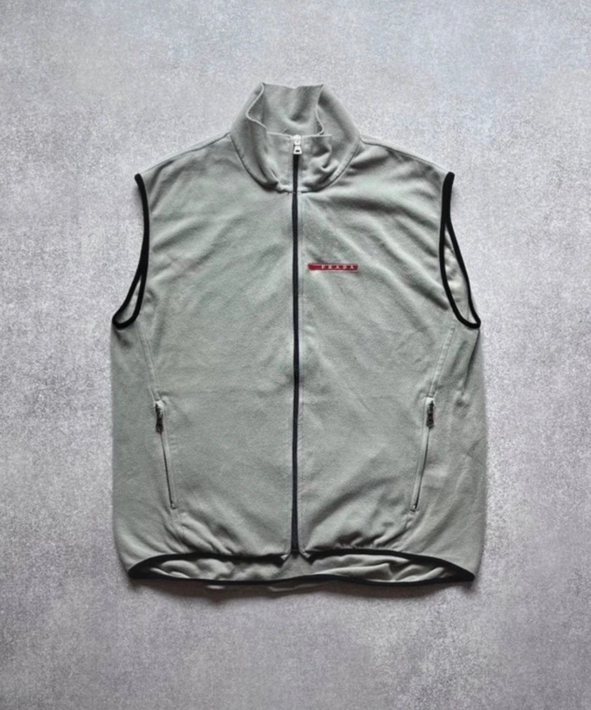 Prada × Vintage VINTAGE 00’s PRADA SPORT RED TAB FLEECE VEST Y2K L Size US L / EU 52-54 / 3 - 1 Thumbnail