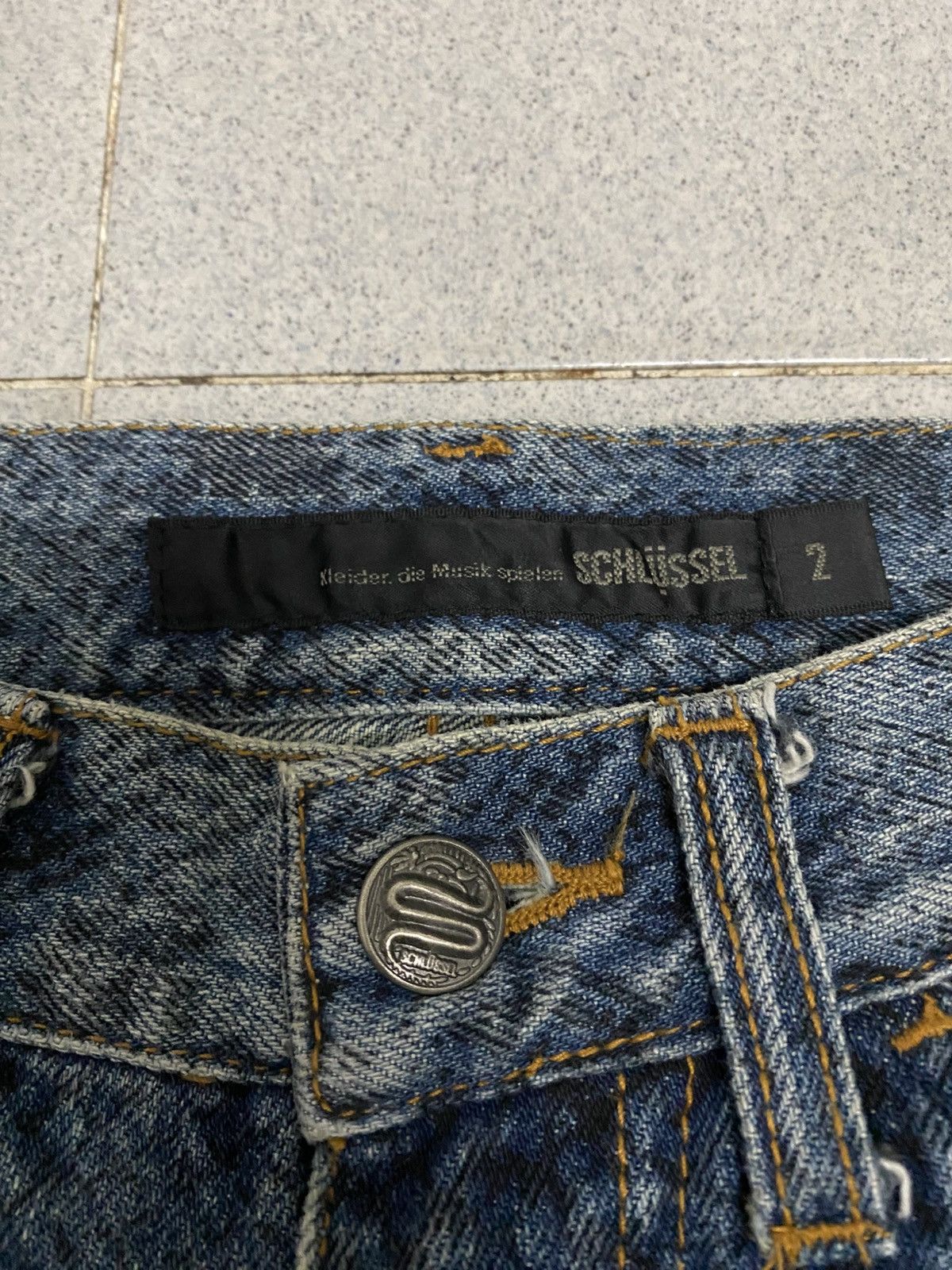 Schlussel Schlussel Snake Design Japanese Denim Jeans Size US 30 / EU 46 - 5 Thumbnail