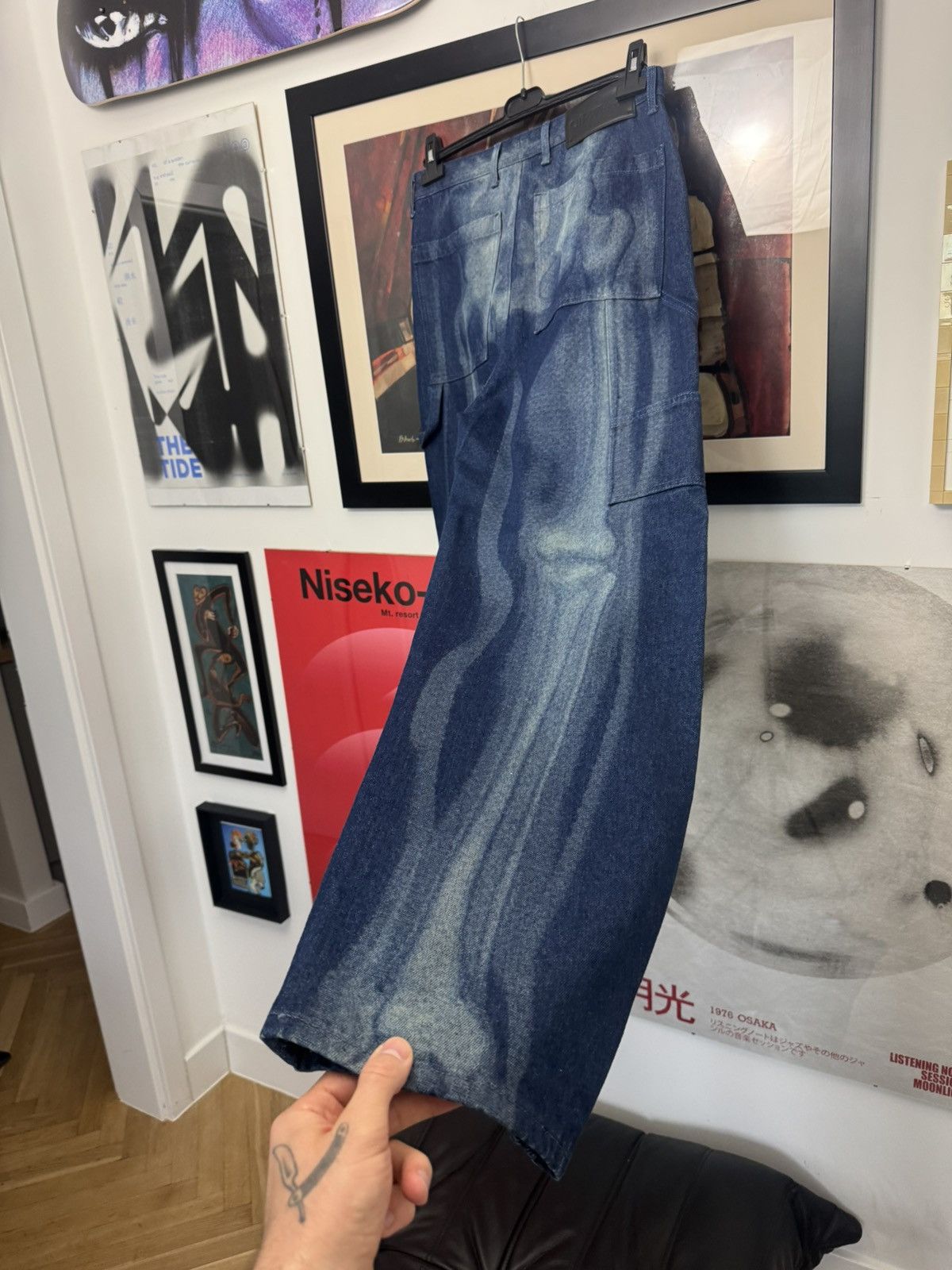 Off-White Off-White Body Scan Oversize Denim Pants Rare Designer Hype Size US 30 / EU 46 - 3 Thumbnail