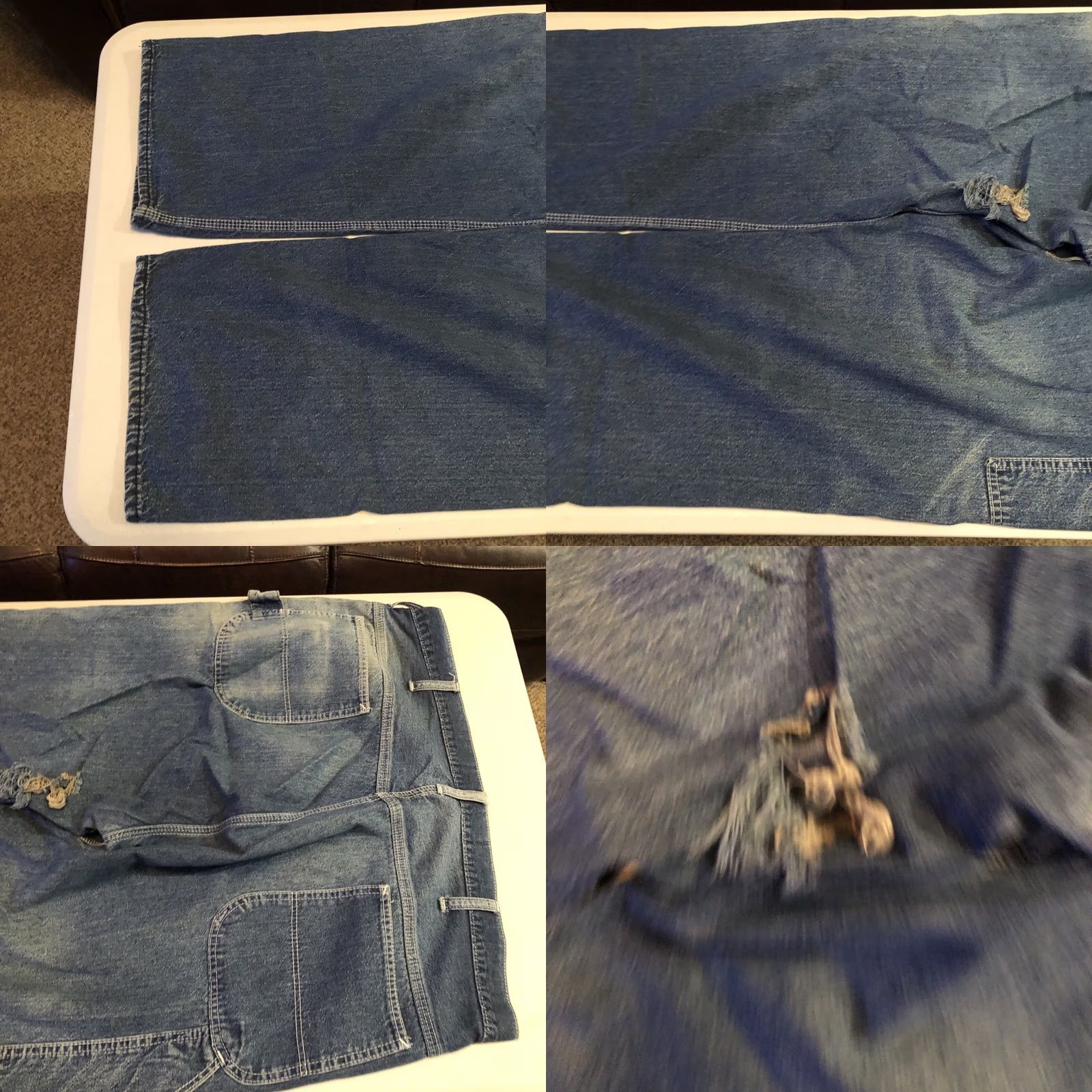 J Brand VINTAGE Pointer Brand Carpenter Jeans 40 X 28.5 Blue Dungaree L.C. King Mfg.USA Made Size US 40 / EU 56 - 9 Thumbnail