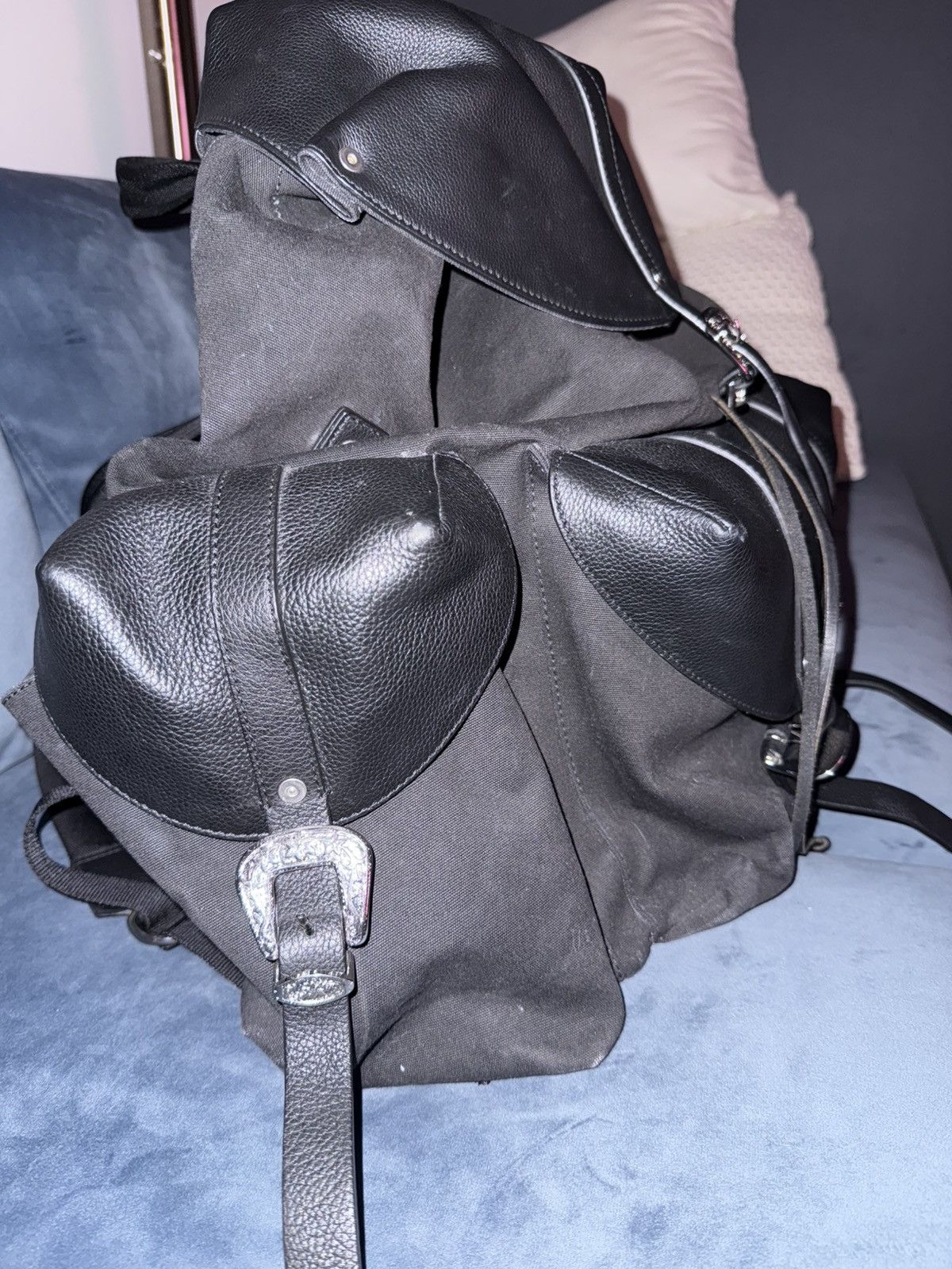 Dsquared2 Amazing Western Leather Travel Bag Backpack Size ONE SIZE - 4 Thumbnail