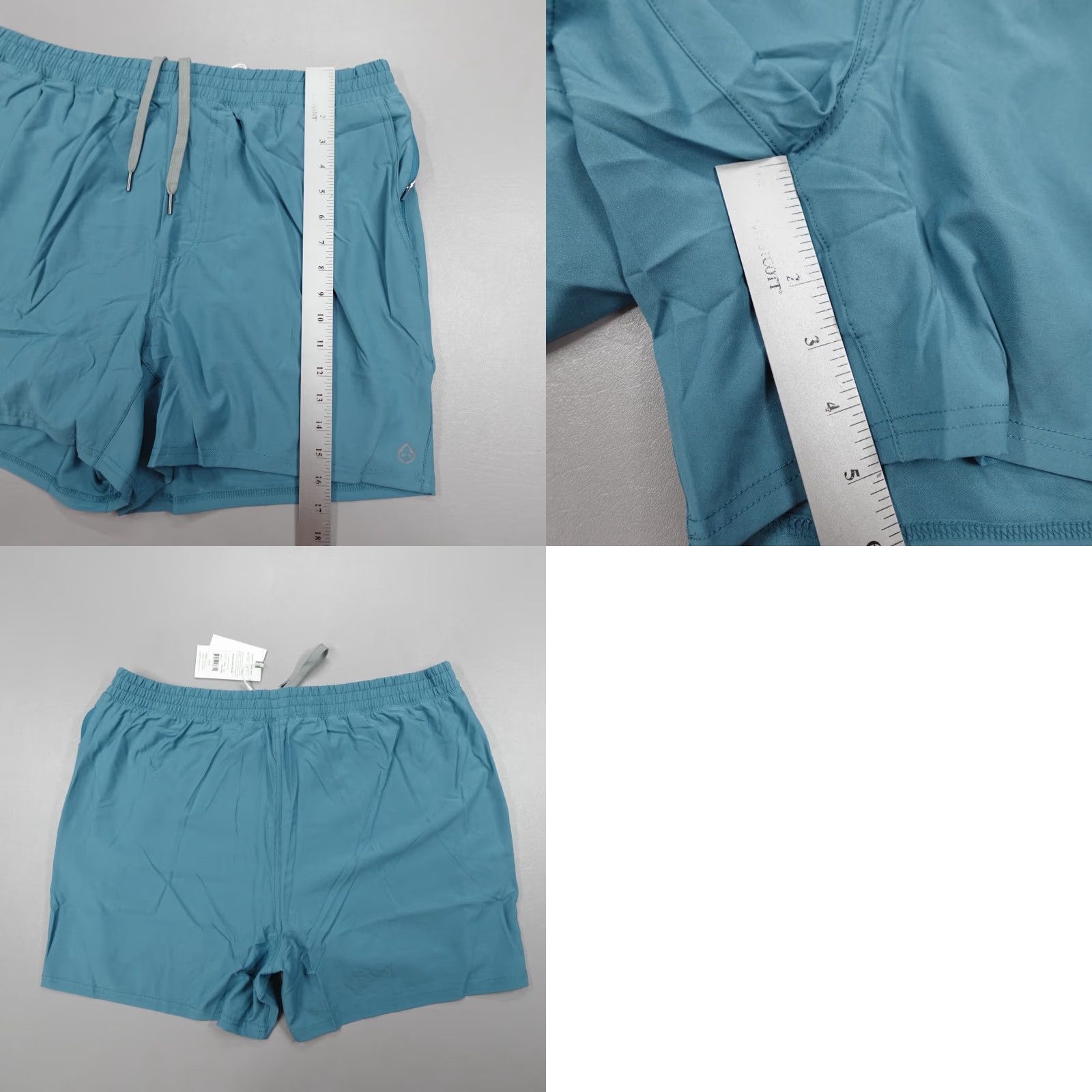 Vintage tasc Performance Recess 5" Run Shorts Lined Blue Ridge TM641-467 Men's Size XL Blue Athletic Pockets Moisture Wicking Lightweight Easy Care Size US 35 - 8 Thumbnail
