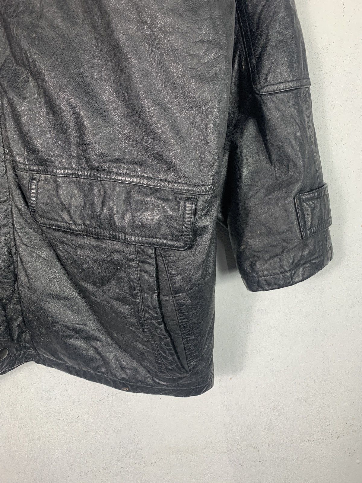 Vintage Authentic Leather St Almor Jacket Size US L / EU 52-54 / 3 - 7 Thumbnail