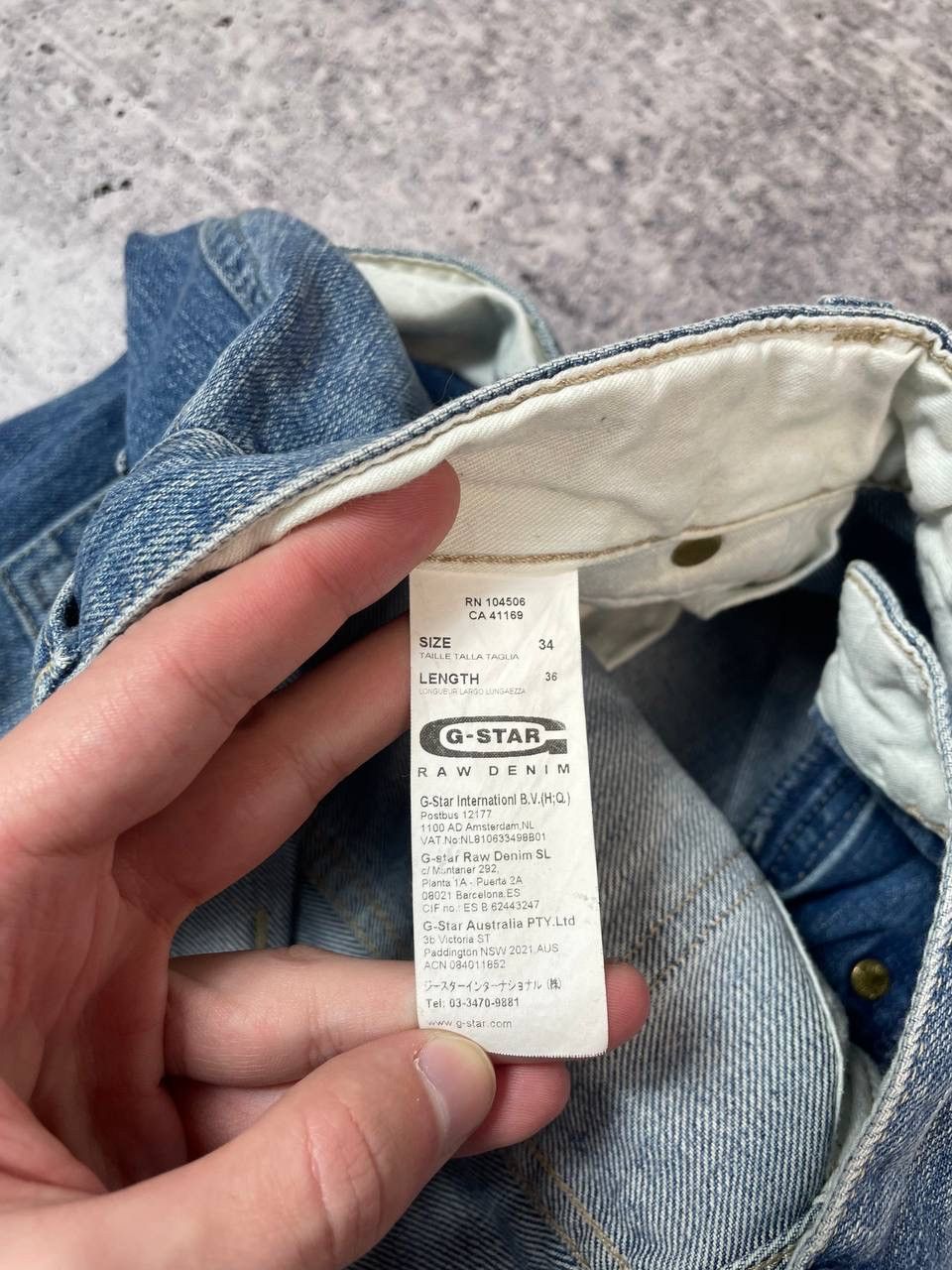 G-Star Vintage G Star Raw Elwood Biker Knee Denim Jeans Y2K Size US 34 / EU 50 - 11 Thumbnail