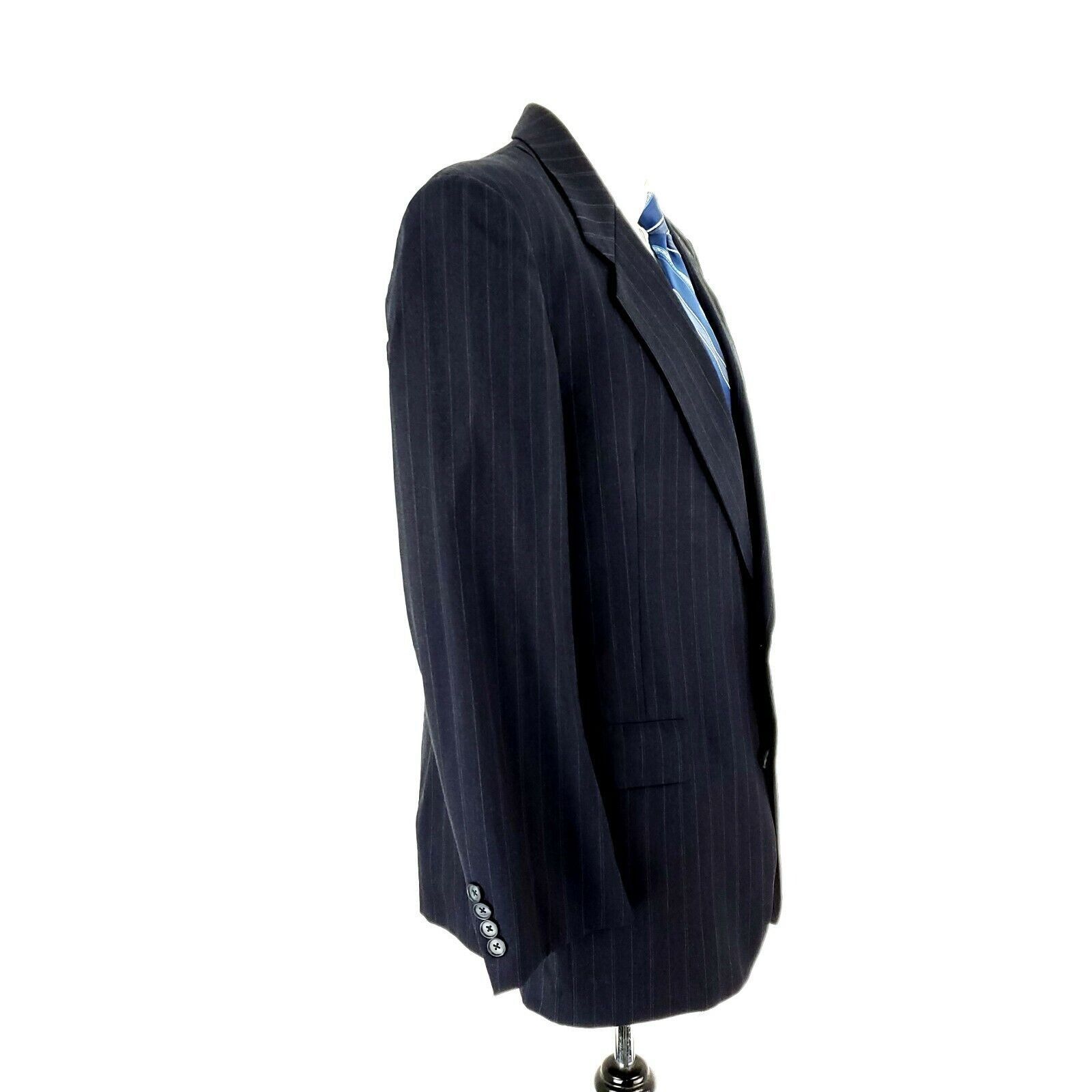 Hart Schaffner Marx Hart Schaffner Marx Gold Trumpeter Wool 2 Button Suit Jacket Size 40R - 6 Thumbnail