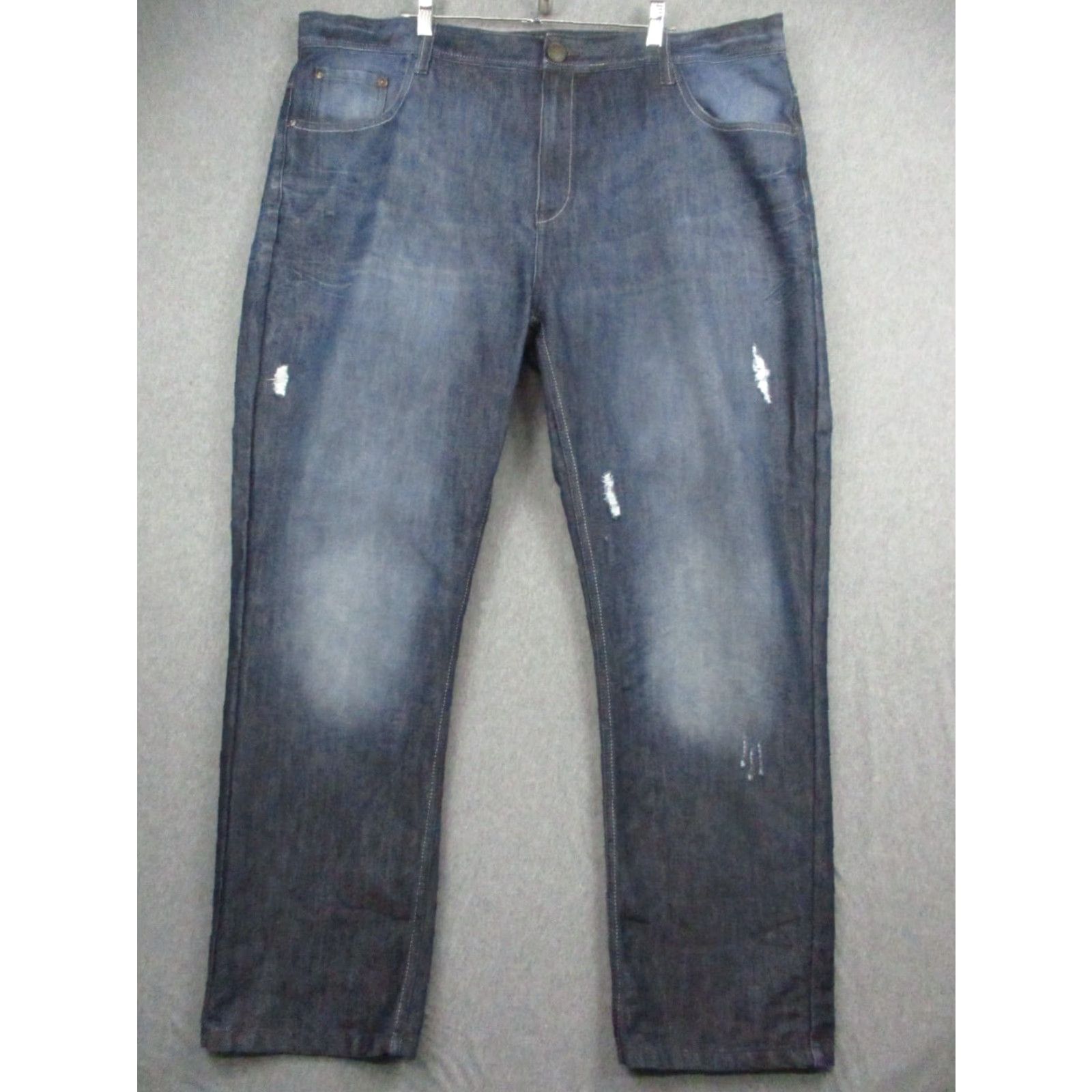 Akademiks VINTAGE Akademiks Jeans 44x32 Y2K Baggy Hip Hop Wide Leg Dark Wash Jeans Size US 44 / EU 60 - 2 Thumbnail