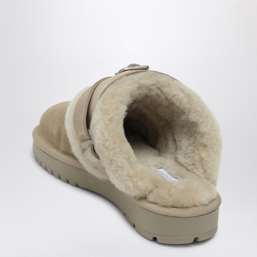Burberry o1d2blof0824 Shearling Mules in Beige Size US 9 / IT 39 - 4 Thumbnail
