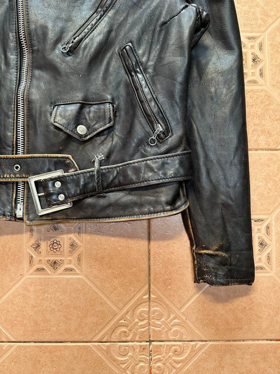 Other Vtg Schott Perfecto Double Collar Leather Jacket Size US S / EU 44-46 / 1 - 7 Thumbnail