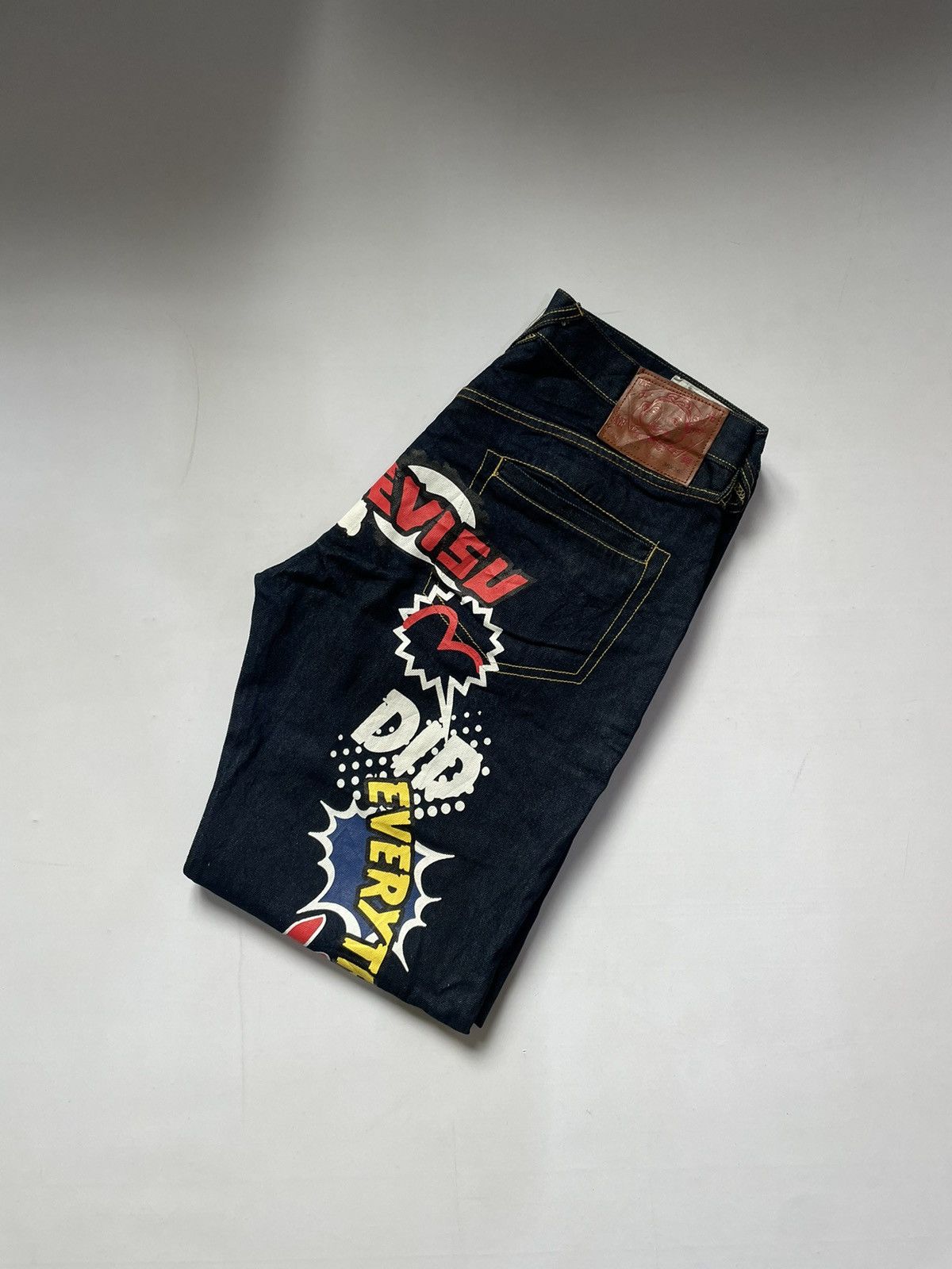 image of Evisu Denim Jeans in Blue, Men's (Size 36)