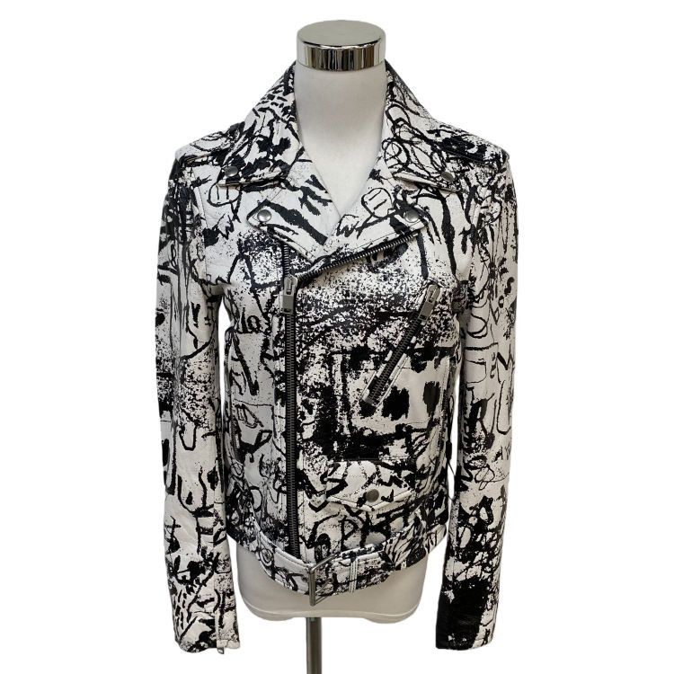 Saint Laurent Paris Saint Laurent Graffiti Leather Biker Jacket Size 40 Size M / US 6-8 / IT 42-44 - 1 Thumbnail