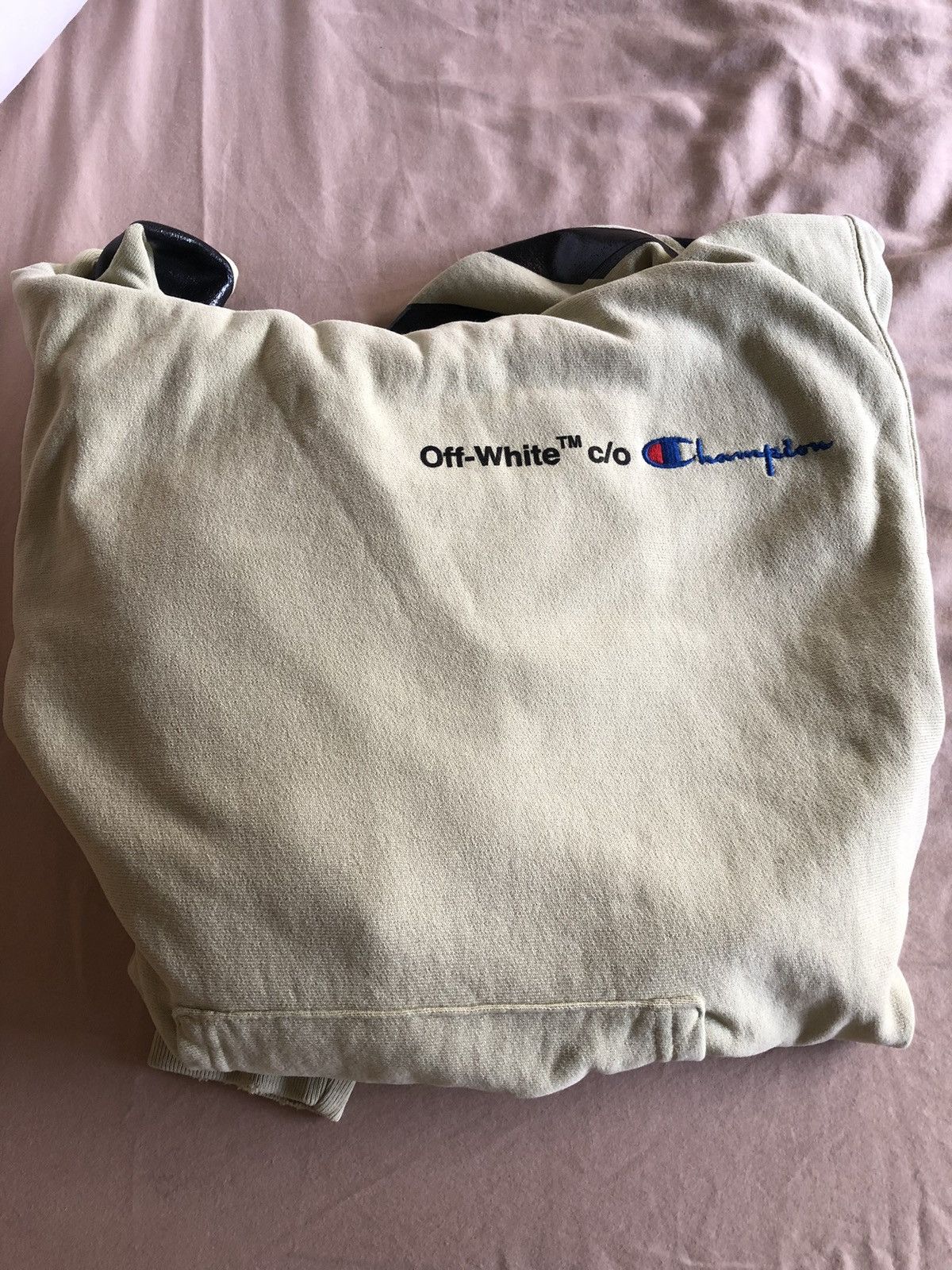 Champion × Off-White × Virgil Abloh Virgil Abloh’s Off-White x Champion hoodie | M/L 🔥🔥 Size US L / EU 52-54 / 3 - 2 Thumbnail