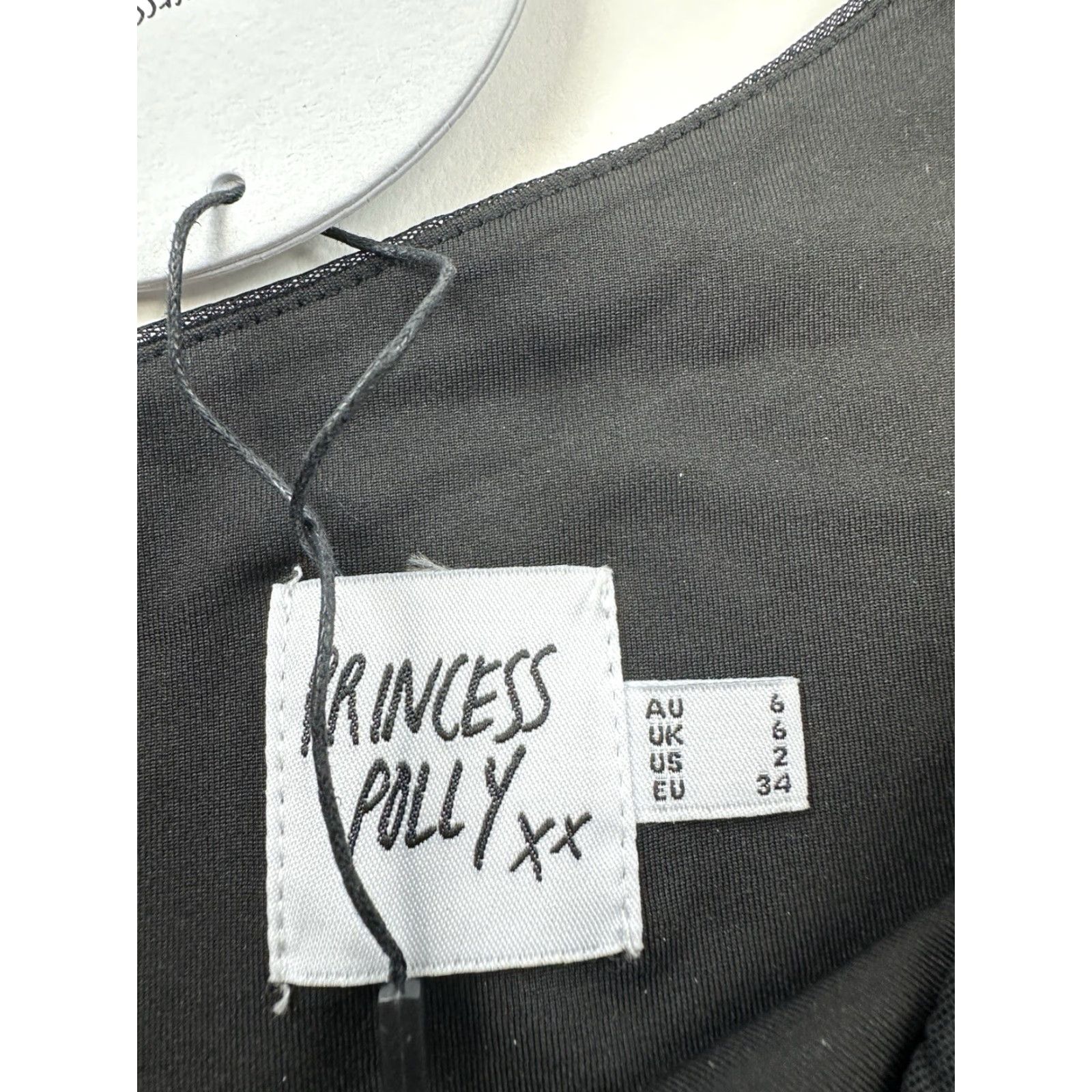 PRINCESS POLLY Princess Polly Shirt 2 Manesh Long Sleeve Black Top Womens Size XS / US 0-2 / IT 36-38 - 3 Thumbnail