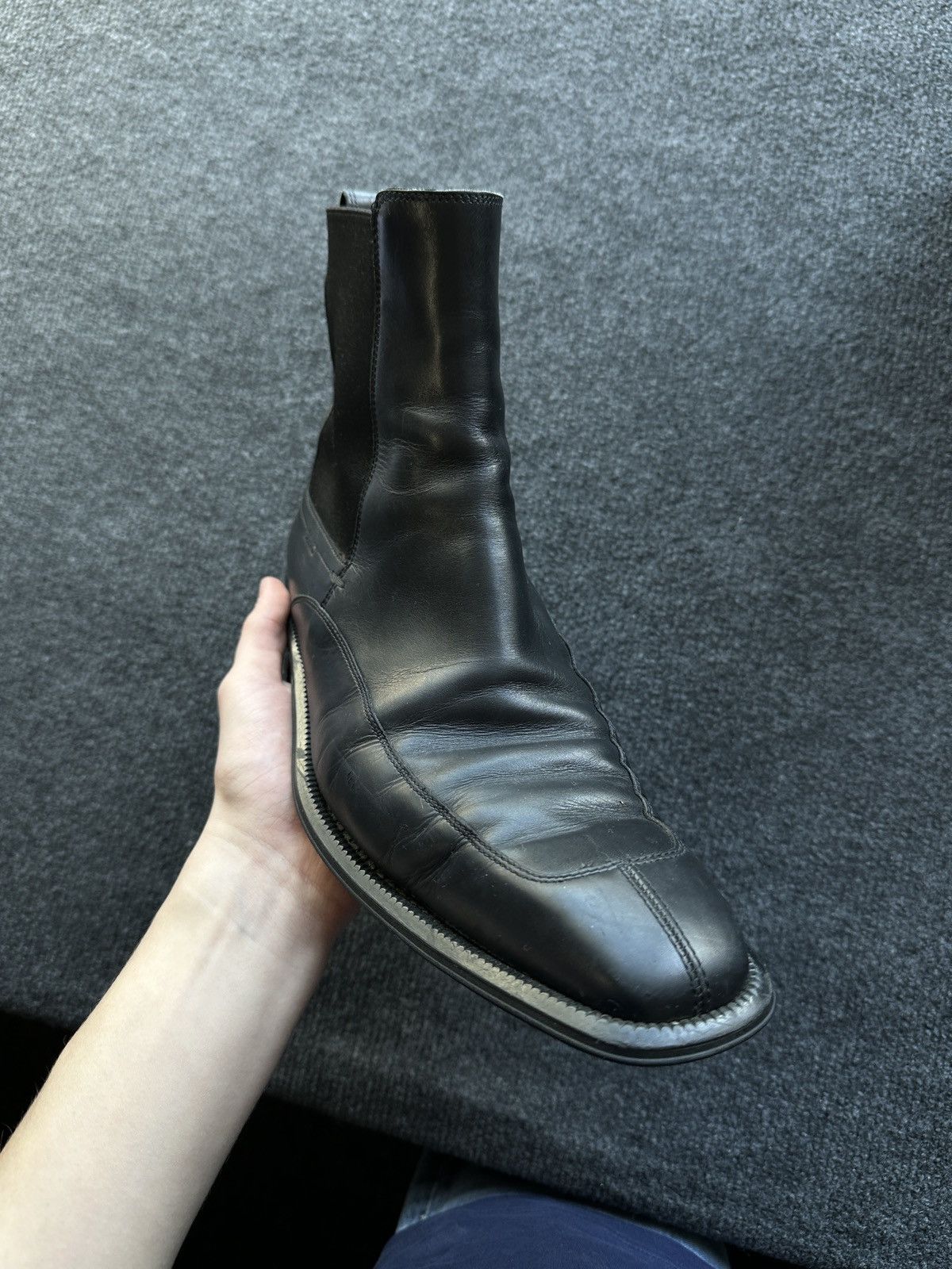 Bally LUXURY 🚨 BALLY VNTG BOOTS MEN BLACK COWBOY SHELSEY RARE Size US 10 / EU 43 - 3 Thumbnail