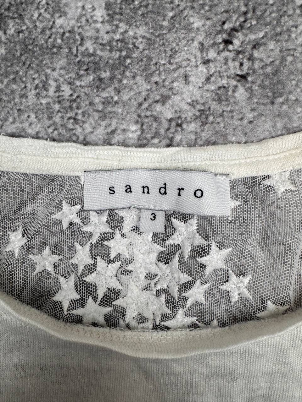 Sandro Sandro Women T-Shirt White Size Large Size L / US 10 / IT 46 - 3 Thumbnail