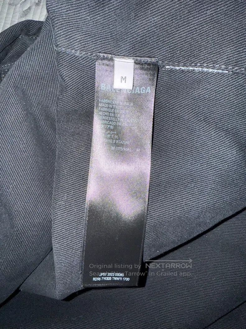 Balenciaga Balenciaga Embroidered logo shirt cotton coat jacket, size Size US M / EU 48-50 / 2 - 4 Thumbnail
