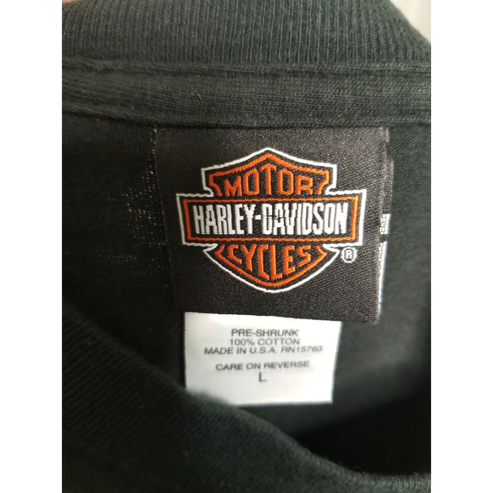 Harley Davidson VINTAGE Harley Davidson Shirt Mens L 2004 Black T Shirt Smithfield NC made in USA Size US L / EU 52-54 / 3 - 4 Thumbnail