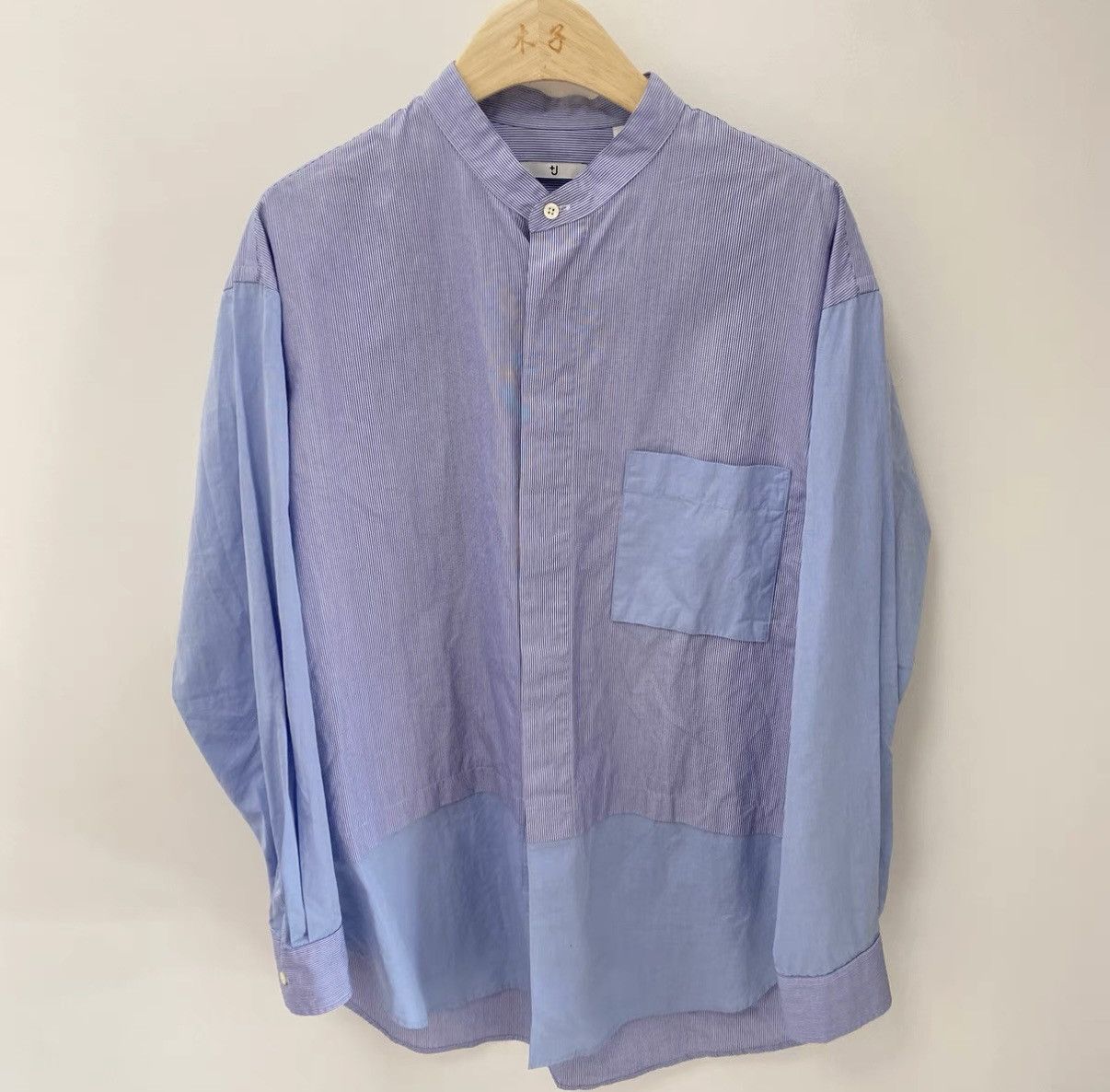 Uniqlo Uniqlo +J Supima oversized stand collar spliced shirt Size US M / EU 48-50 / 2 - 1 Thumbnail