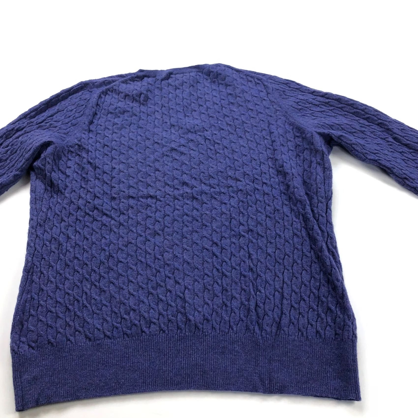 Brooks Brothers Banana Republic XL Wool Cashmere Knit Pullover Sweater Purple Size L / US 10 / IT 46 - 5 Thumbnail
