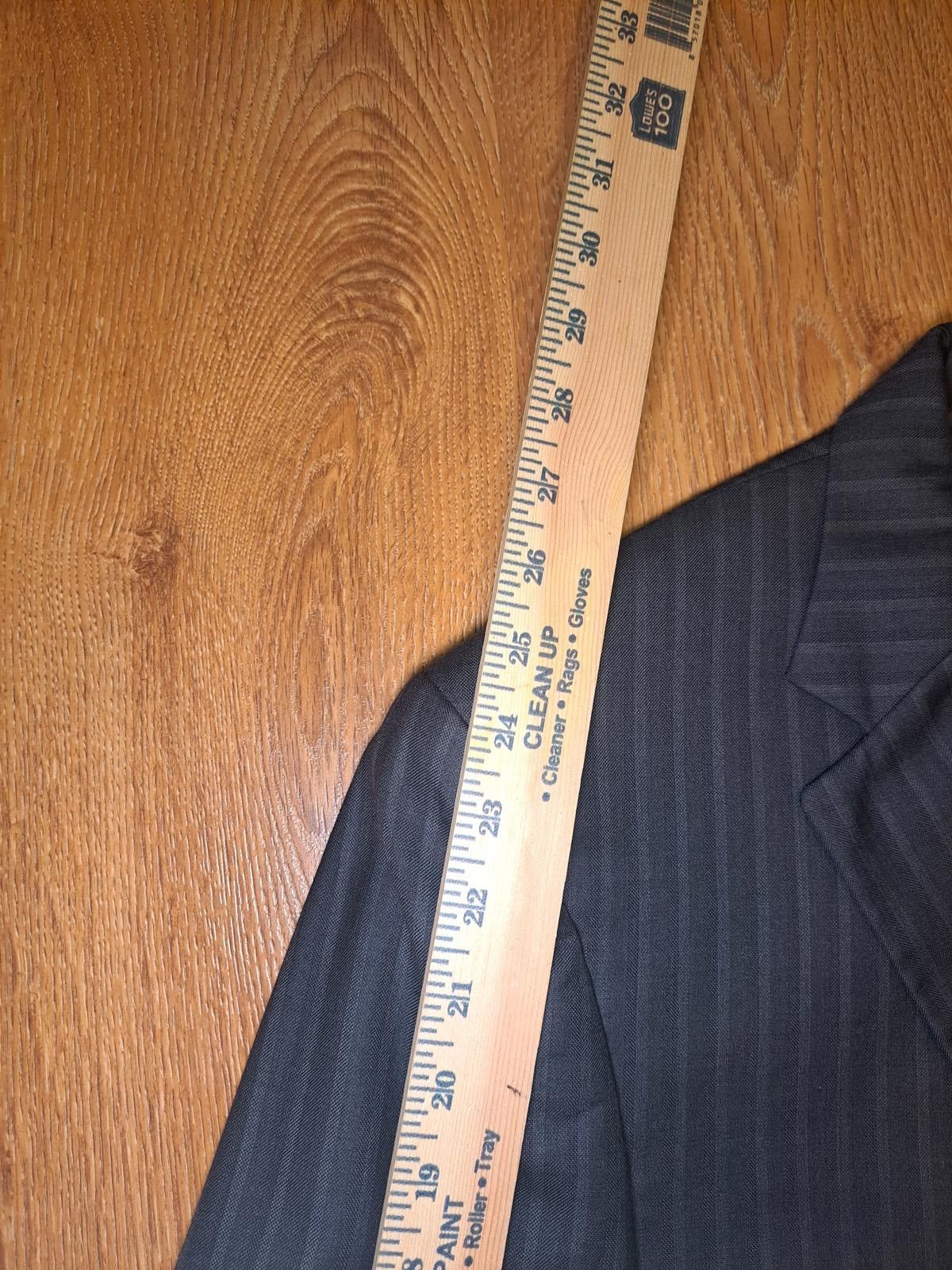 Jos. A. Bank Jos A Bank 2 Piece Suit 41R 34x29 Gray Striped Silk Wool Size 40R - 12 Thumbnail