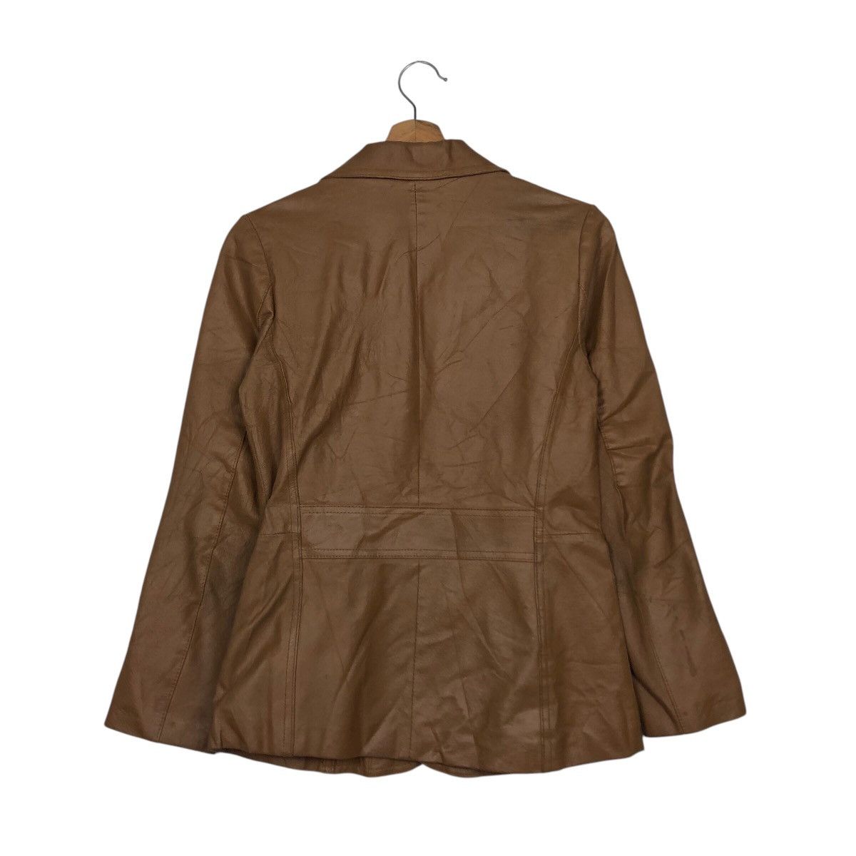 Japanese Brand 📌Vintage Cropped Button Leather Jacket Ined Yohji Yamamoto Size US M / EU 48-50 / 2 - 9 Thumbnail