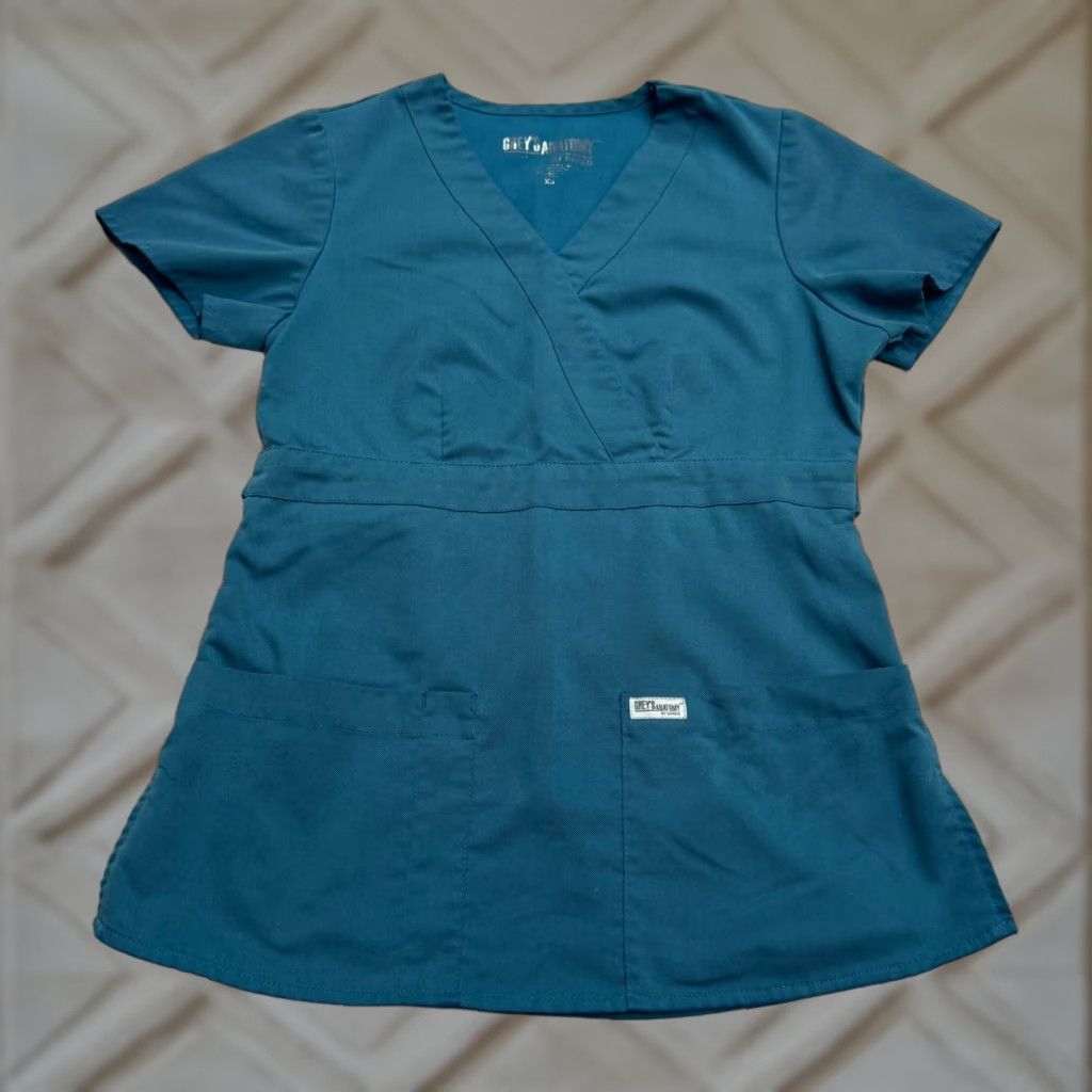Altea Grey's Anatomy Scrub Top Womens L Teal Blue Medical Uniform Workwear Grey's Anatomy Shirt Womens L Teal Blue Medical Uniform Workwear Size L / US 10 / IT 46 - 1 Thumbnail