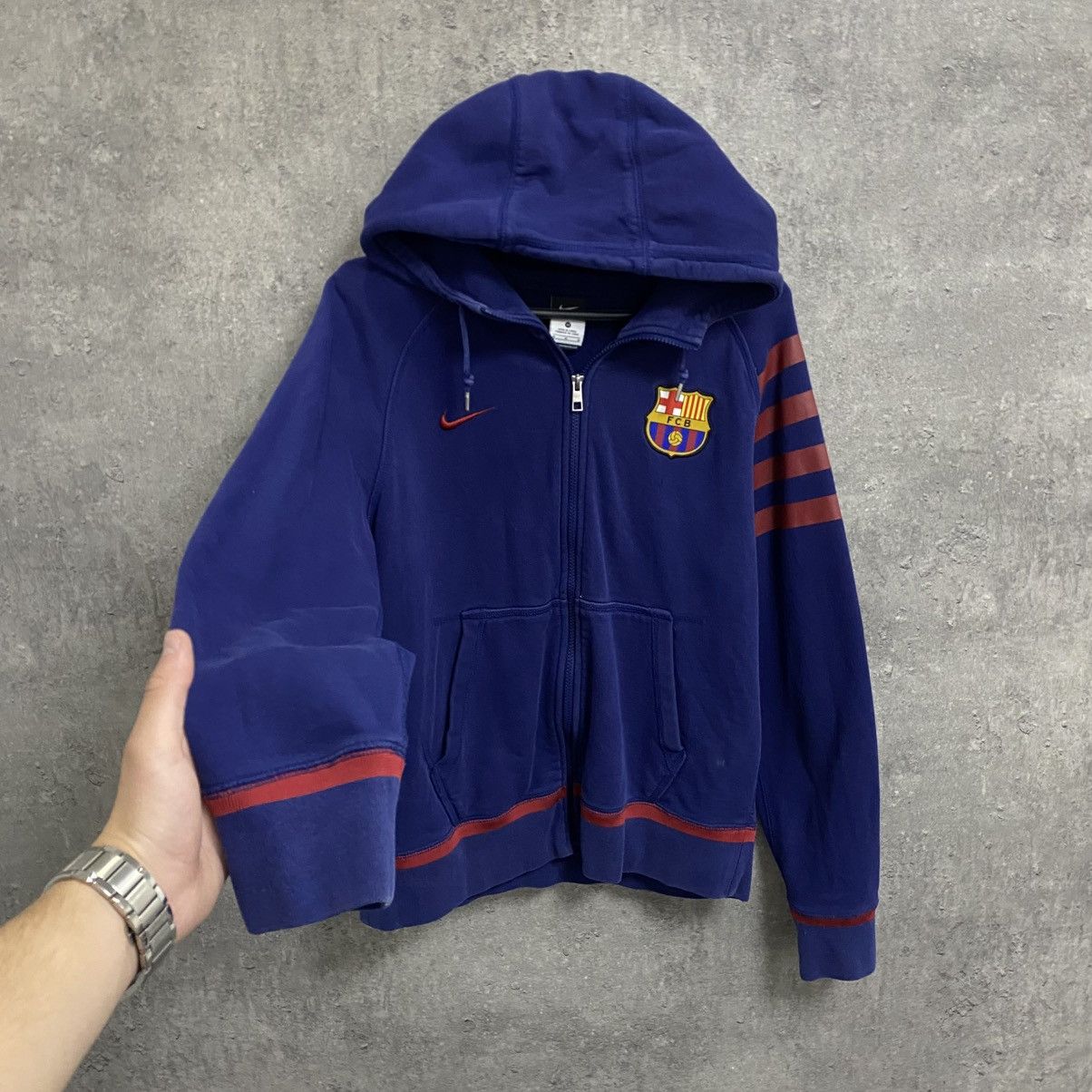 Nike Vintage Nike Barcelona Zip Hoodie Size US M / EU 48-50 / 2 - 2 Thumbnail
