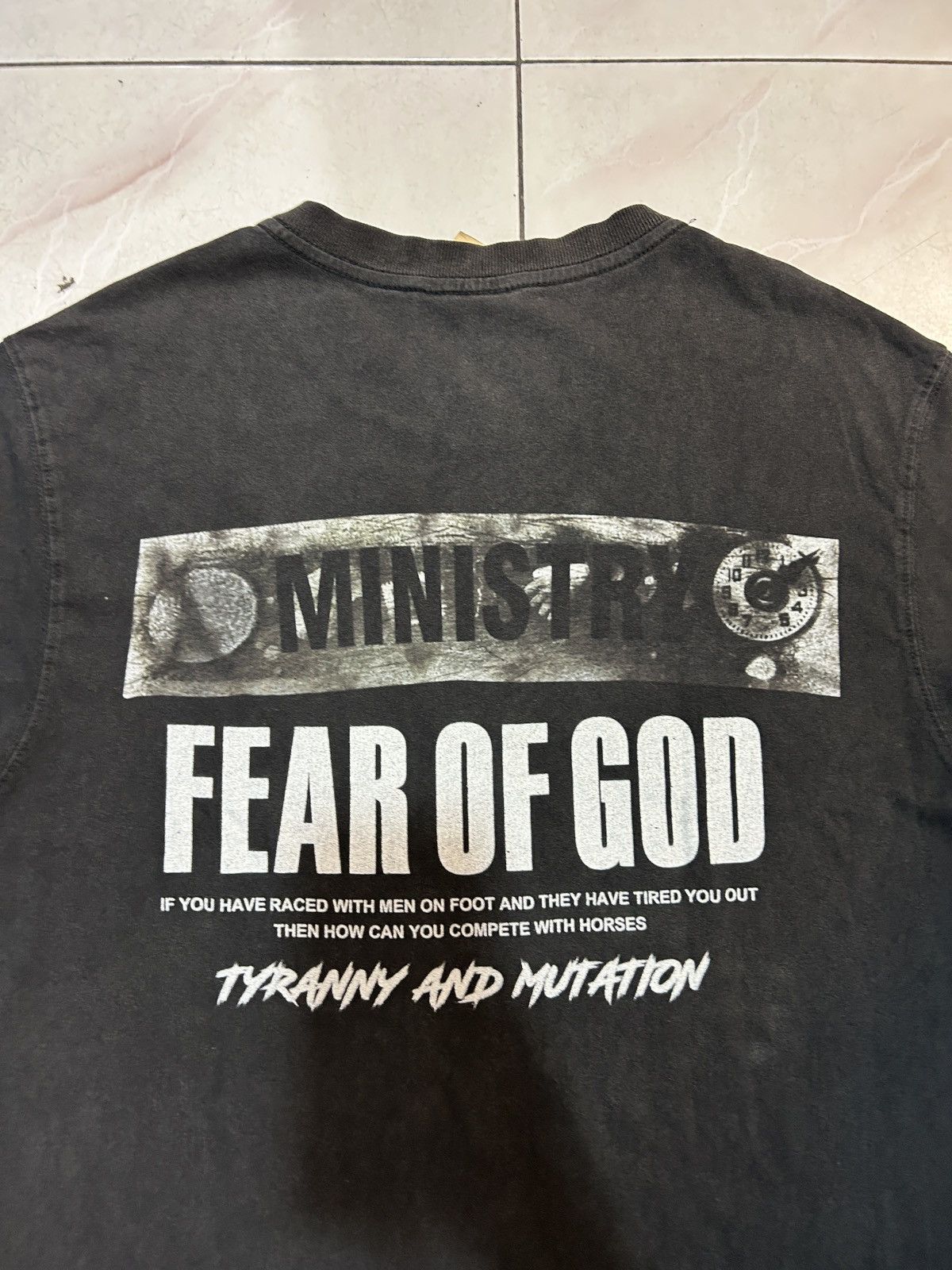 Vintage VINTAGE BAND MINISTRY TSHIRT Size US L / EU 52-54 / 3 - 9 Thumbnail