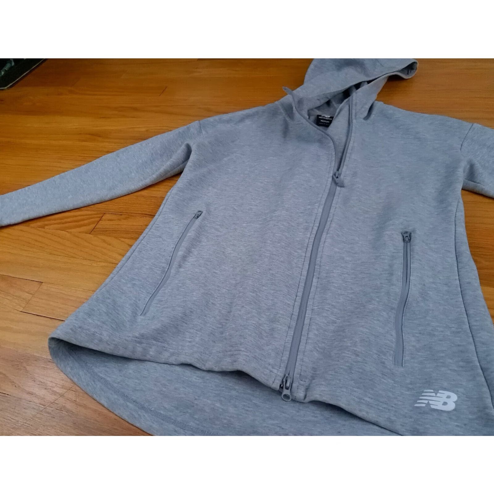 New Balance New Balance Woman Full Zip Sweatshirt M Gray Pockets Sports Outdoor Activewear Regular Women Size M / US 6-8 / IT 42-44 - 4 Thumbnail