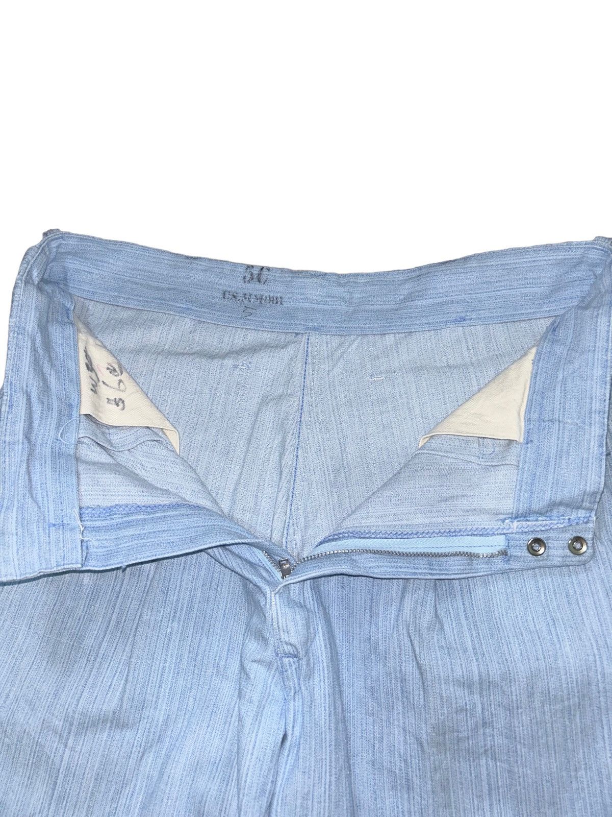 Japanese Brand 80s Military Blue Pants Talon Zipper Size US 31 - 6 Thumbnail