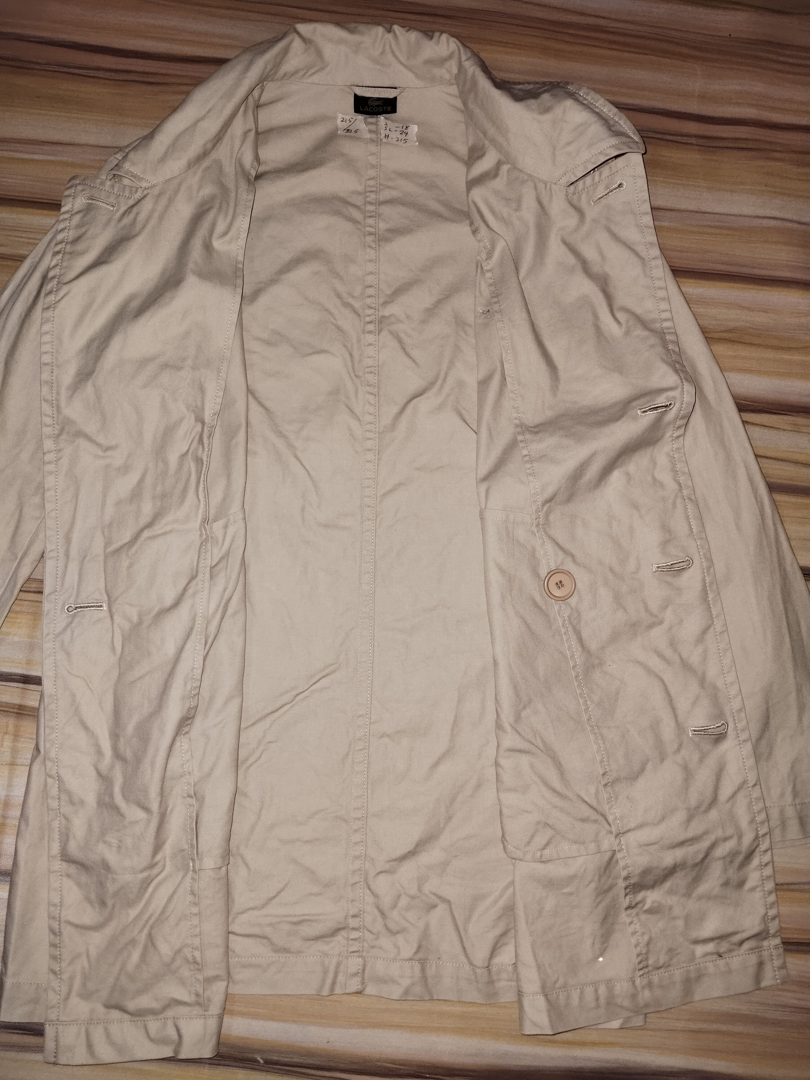 Lacoste LACOSTE Trench Coat Size US L / EU 52-54 / 3 - 7 Thumbnail