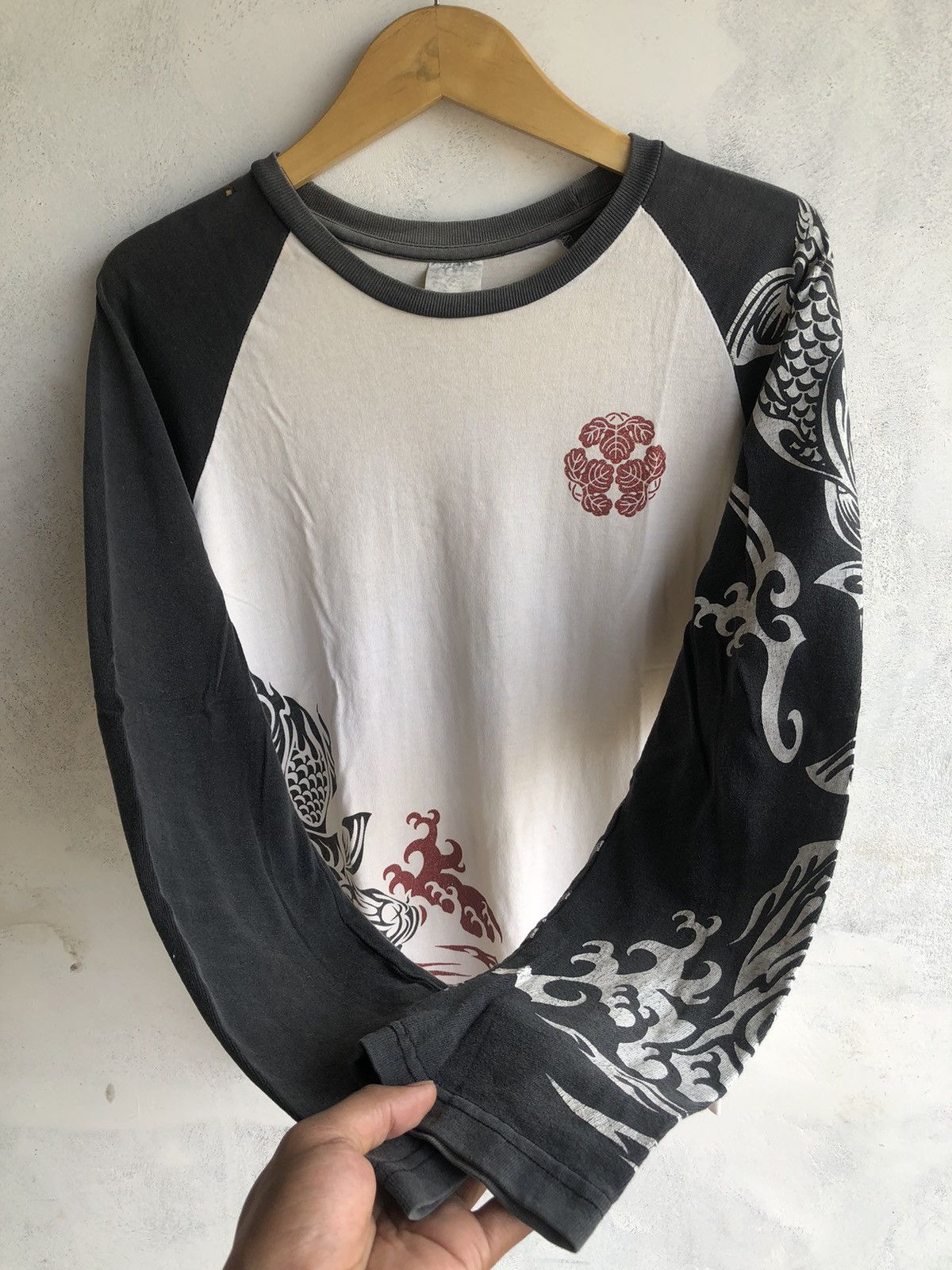 If Six Was Nine Japan Gothic Poem LongSleeve Sukajan Style Size US L / EU 52-54 / 3 - 2 Thumbnail