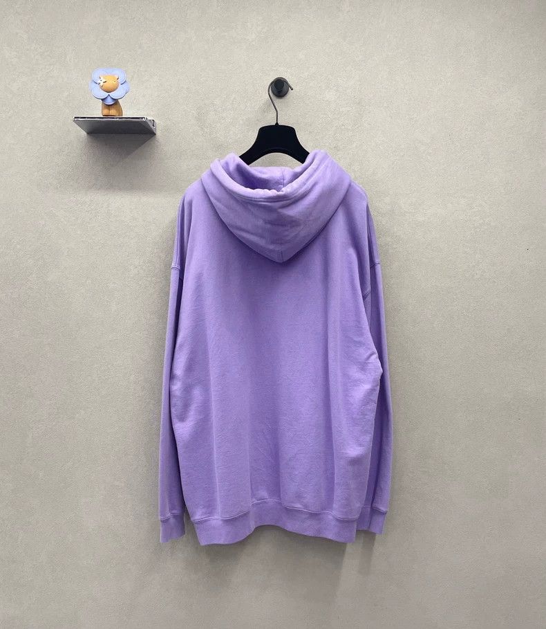 Balenciaga Balenciaga Logo Embroidered Purple Sweatshirt Size M Size US M / EU 48-50 / 2 - 2 Thumbnail