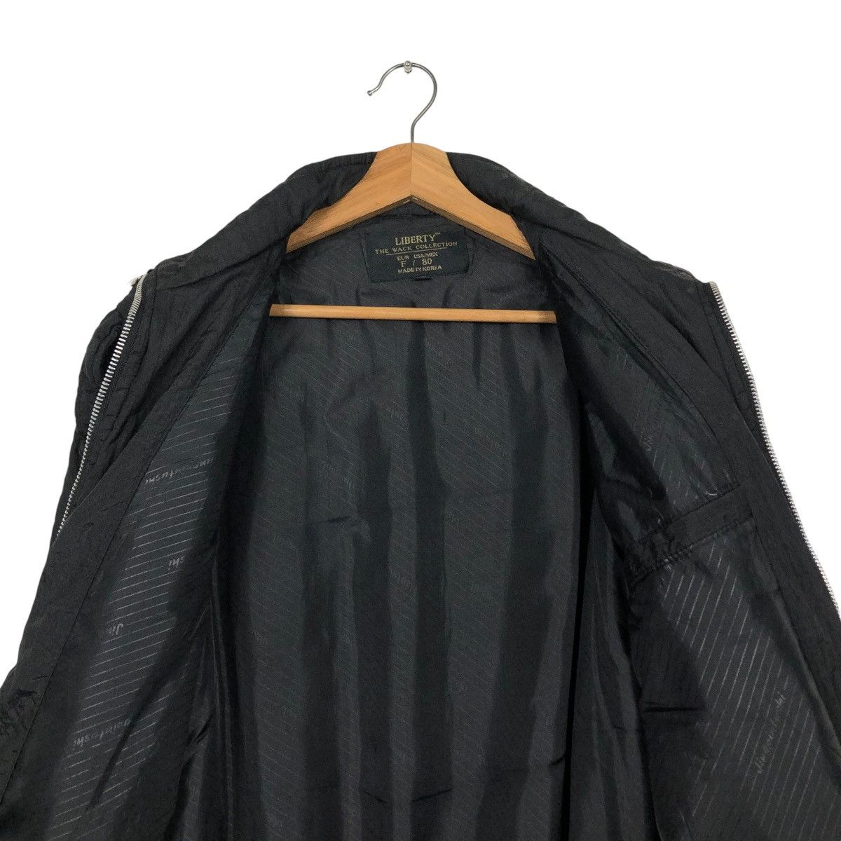 Japanese Brand 🔥VINTAGE BOMBER JACKET ICONIC BLACK BONDAGE LIBERTY Size US L / EU 52-54 / 3 - 16 Thumbnail