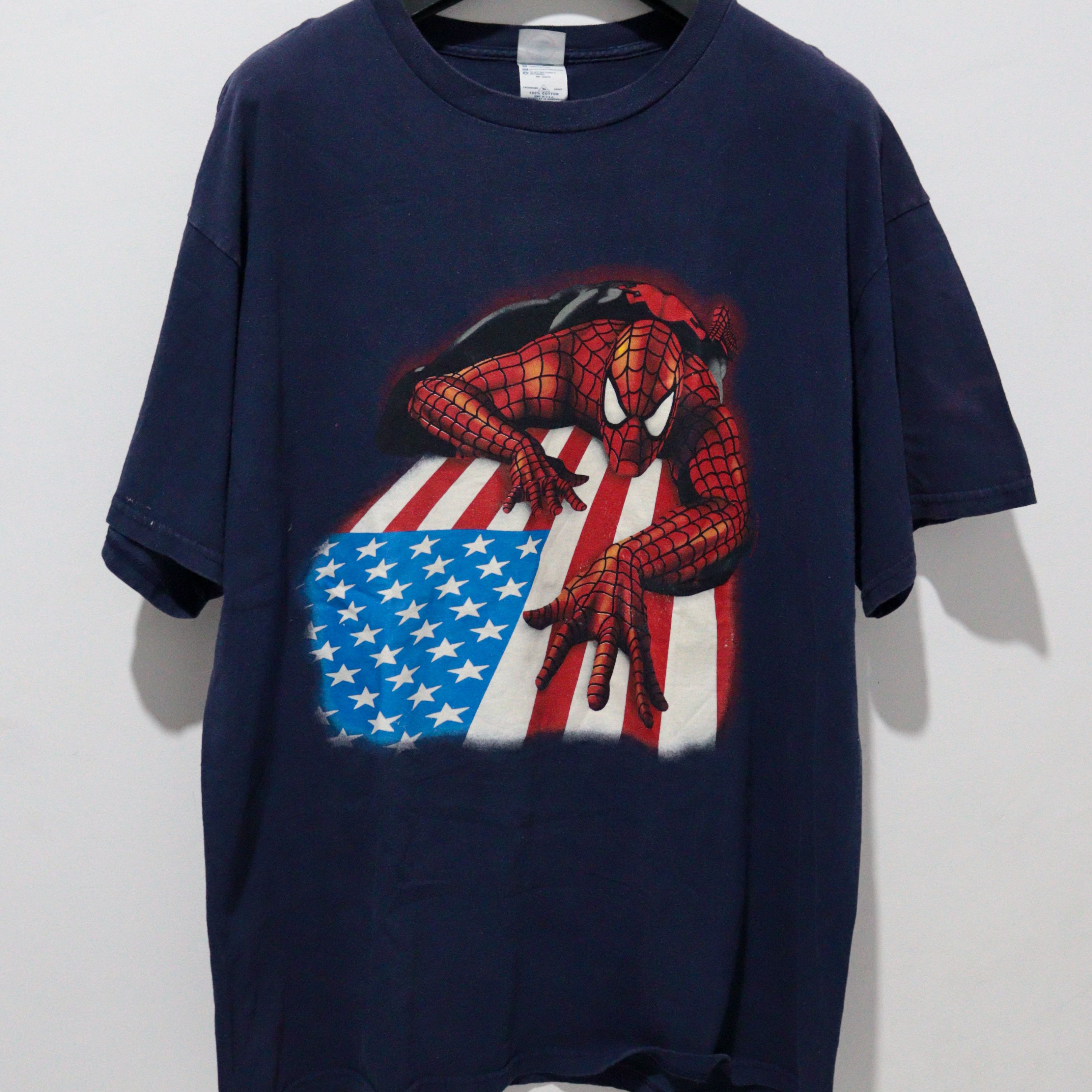 Marvel Comics × Vintage Vintage Spiderman Official '2001 Size US XL / EU 56 / 4 - 1 Thumbnail
