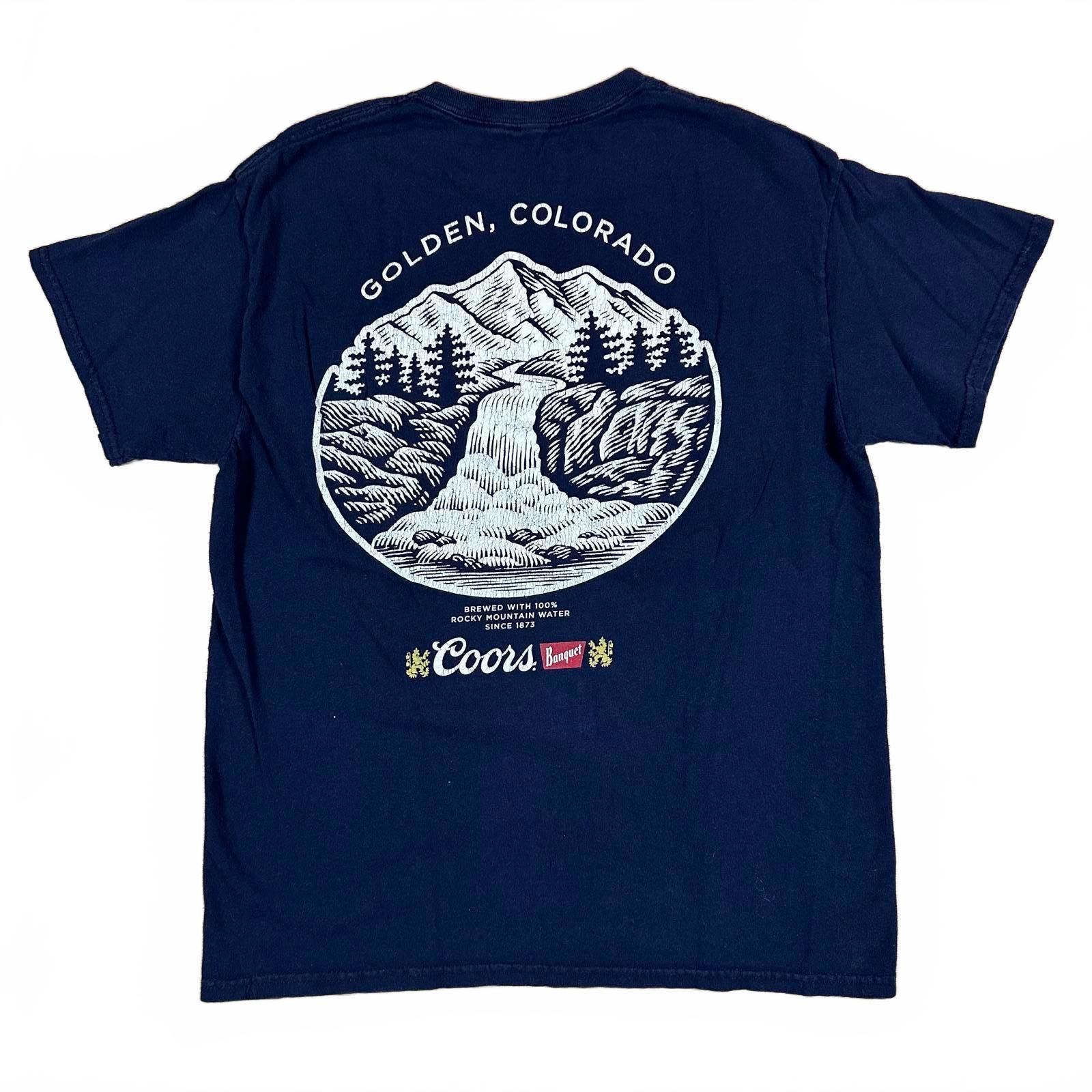 United Colors Of Benetton Coors Mens T-shirt Medium Navy Blue Size ONE SIZE - 1 Thumbnail