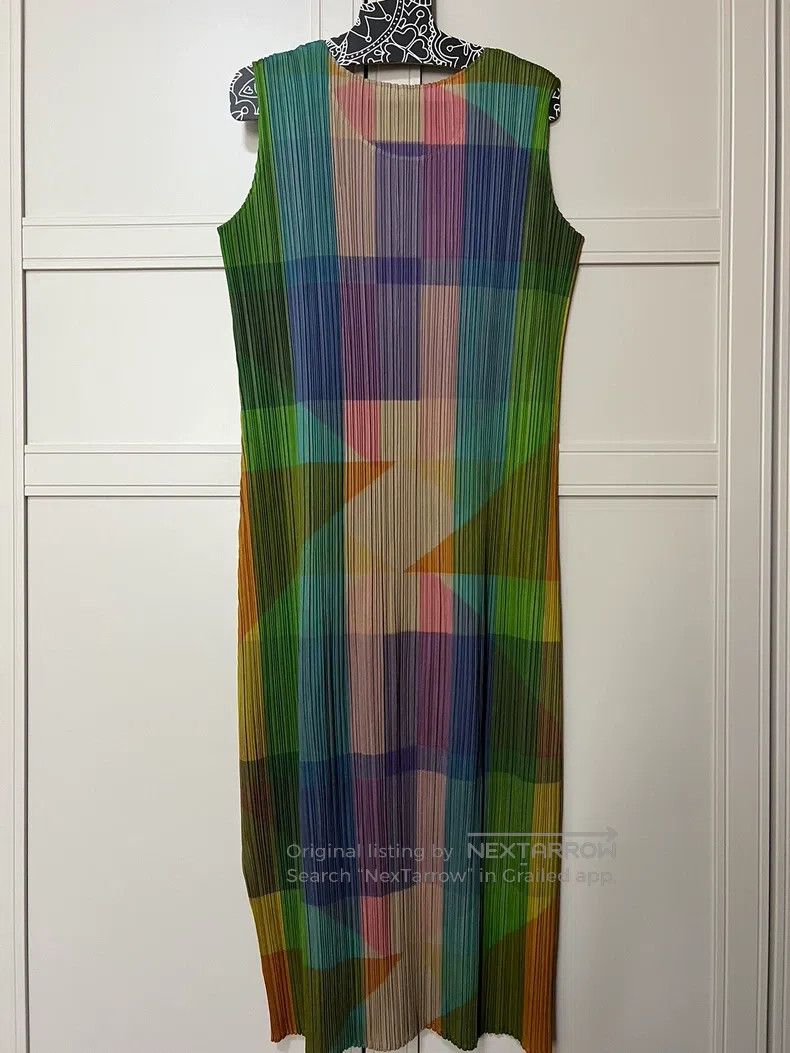 Issey Miyake Issey Miyake Color-Block Dress Size L / US 10 / IT 46 - 3 Thumbnail