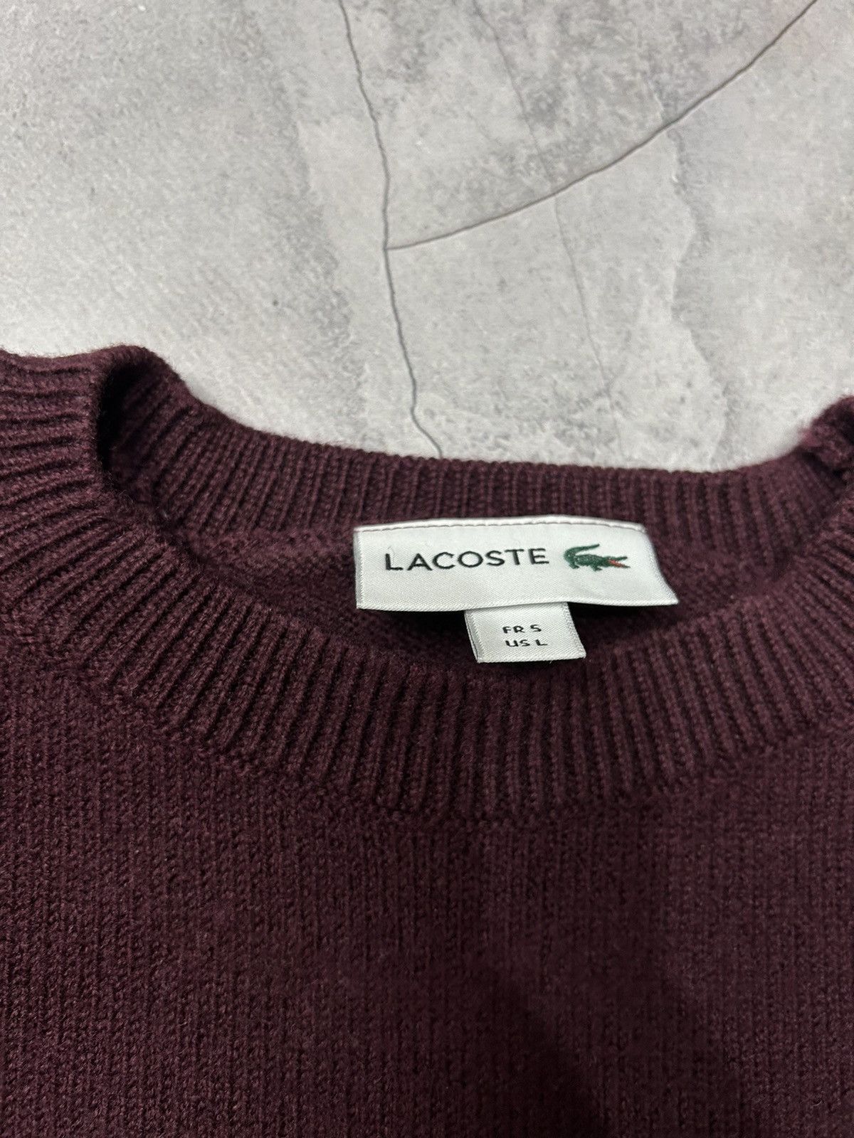 Lacoste × Vintage Vintage Knit Lacoste wool Golf Sweatshirt Oldmoney Size US L / EU 52-54 / 3 - 5 Thumbnail