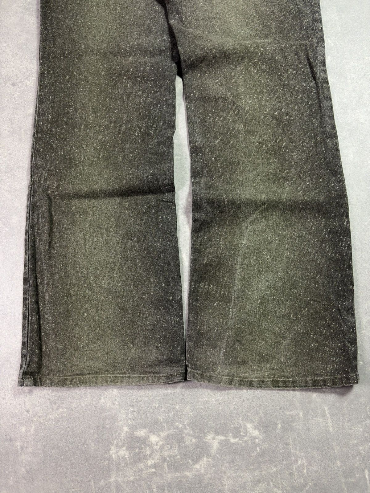 Roberto Cavalli 90s Roberto Cavalli Glitter Faded Wide Leg Denim Jeans XL Size US 34 / EU 50 - 14 Thumbnail