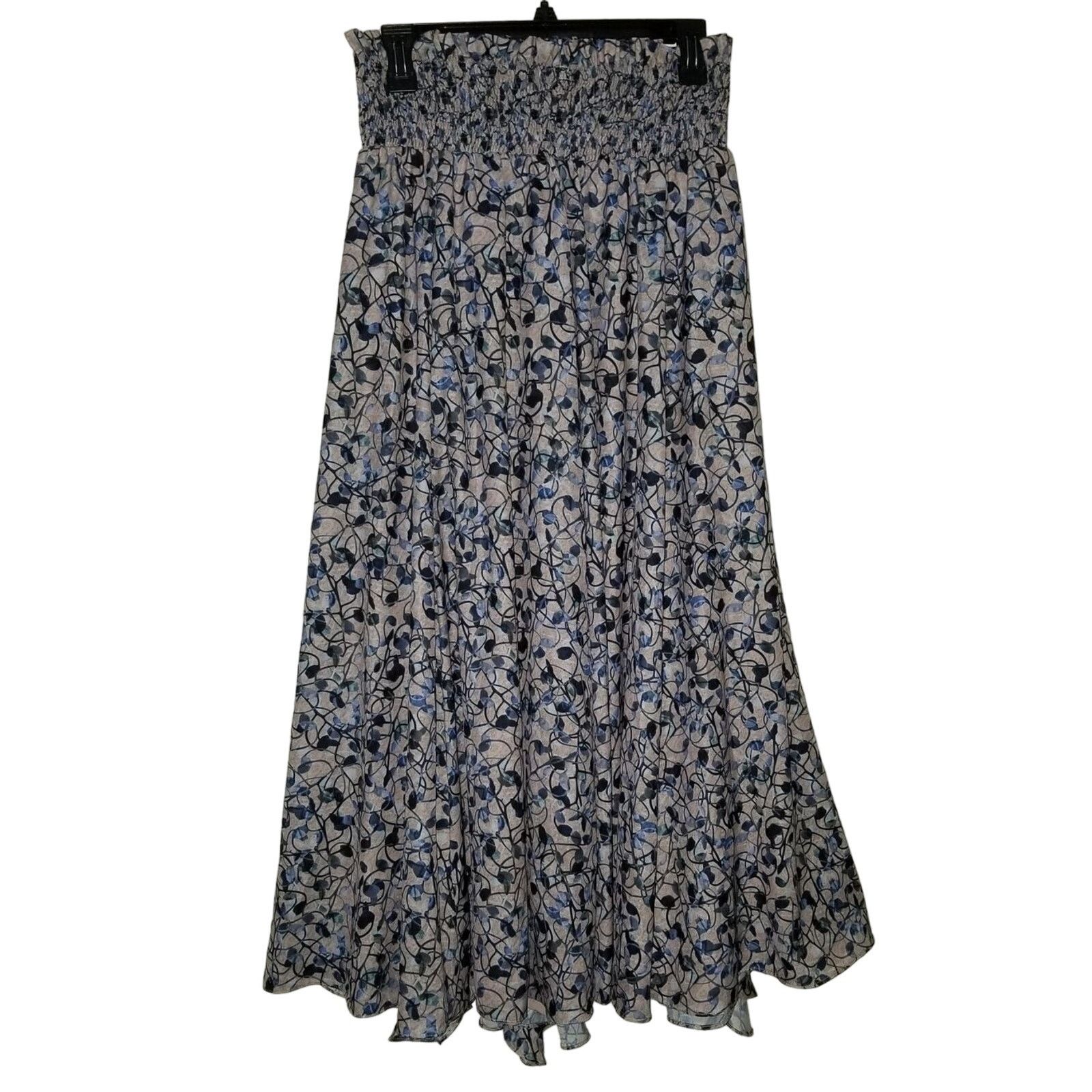 Anthropologie New Anthropologie Keshika Ruffled Midi Skirt Mynah's Sz S Size 28" / US 6 / IT 42 - 2 Thumbnail
